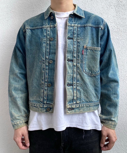 1990S FADED BIG E LEVI'S TYPE I DENIM JACKET (S-L)