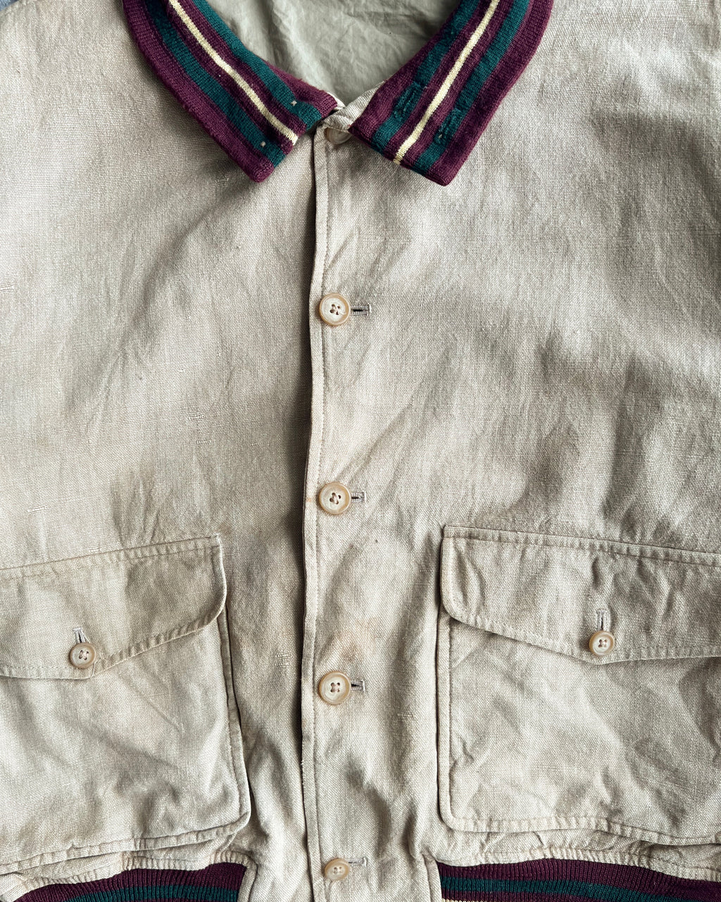 1990S RALPH LAUREN DOUBLE POCKET CROPPED JACKET (L)
