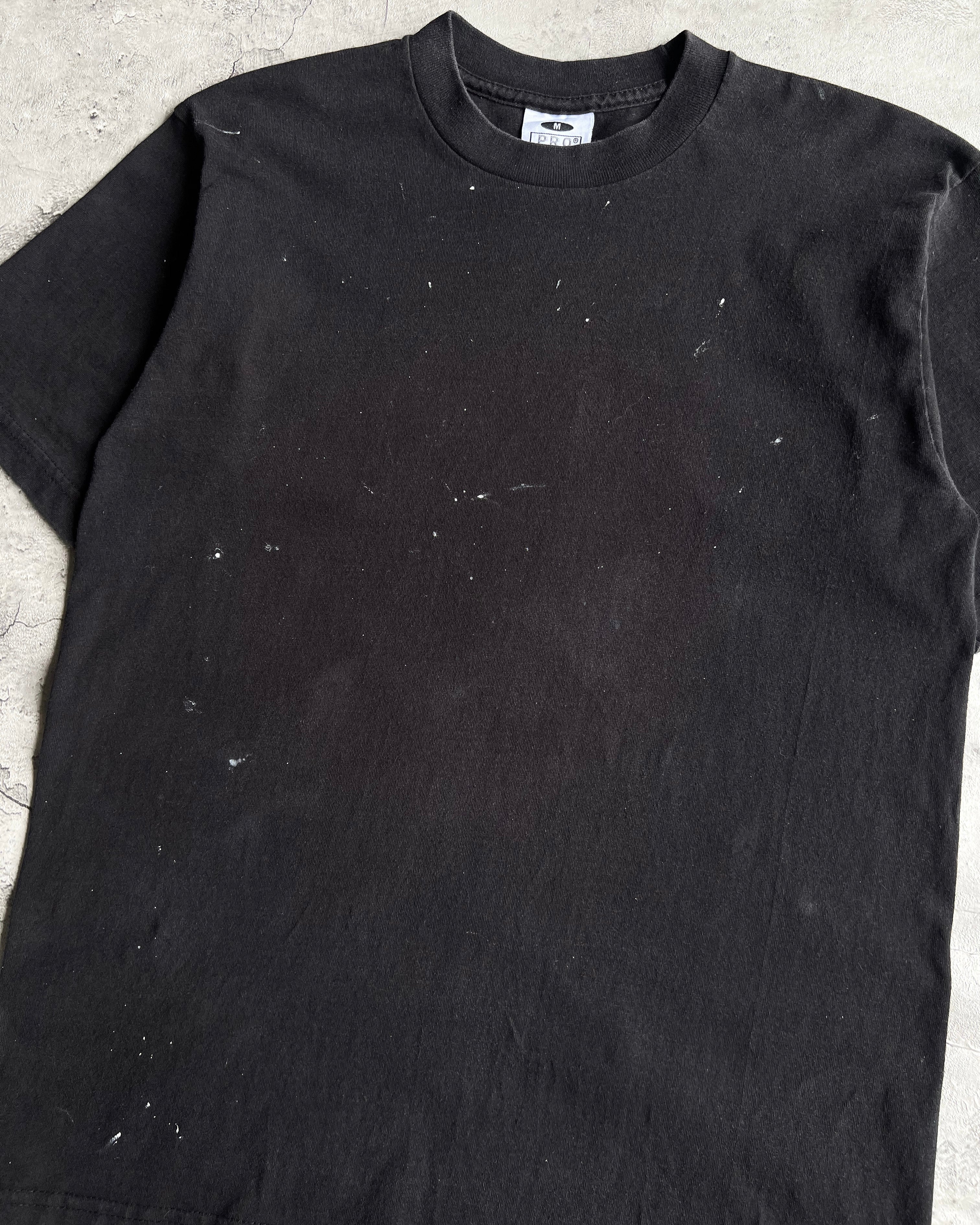 1990S FADED BLACK PAINTED PROCLUB TEE (M)