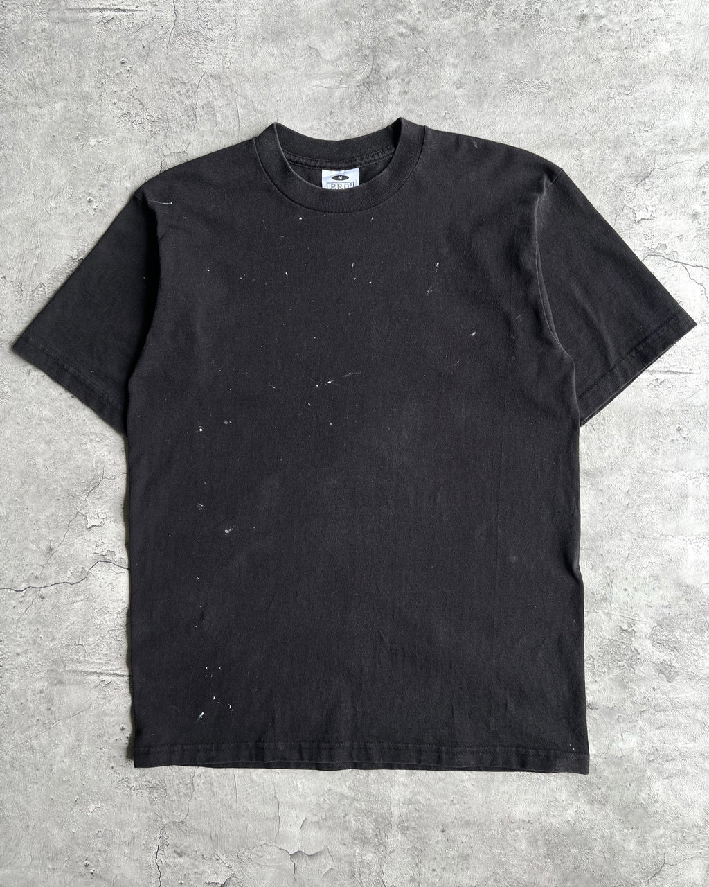 1990S FADED BLACK PAINTED PROCLUB TEE (M)