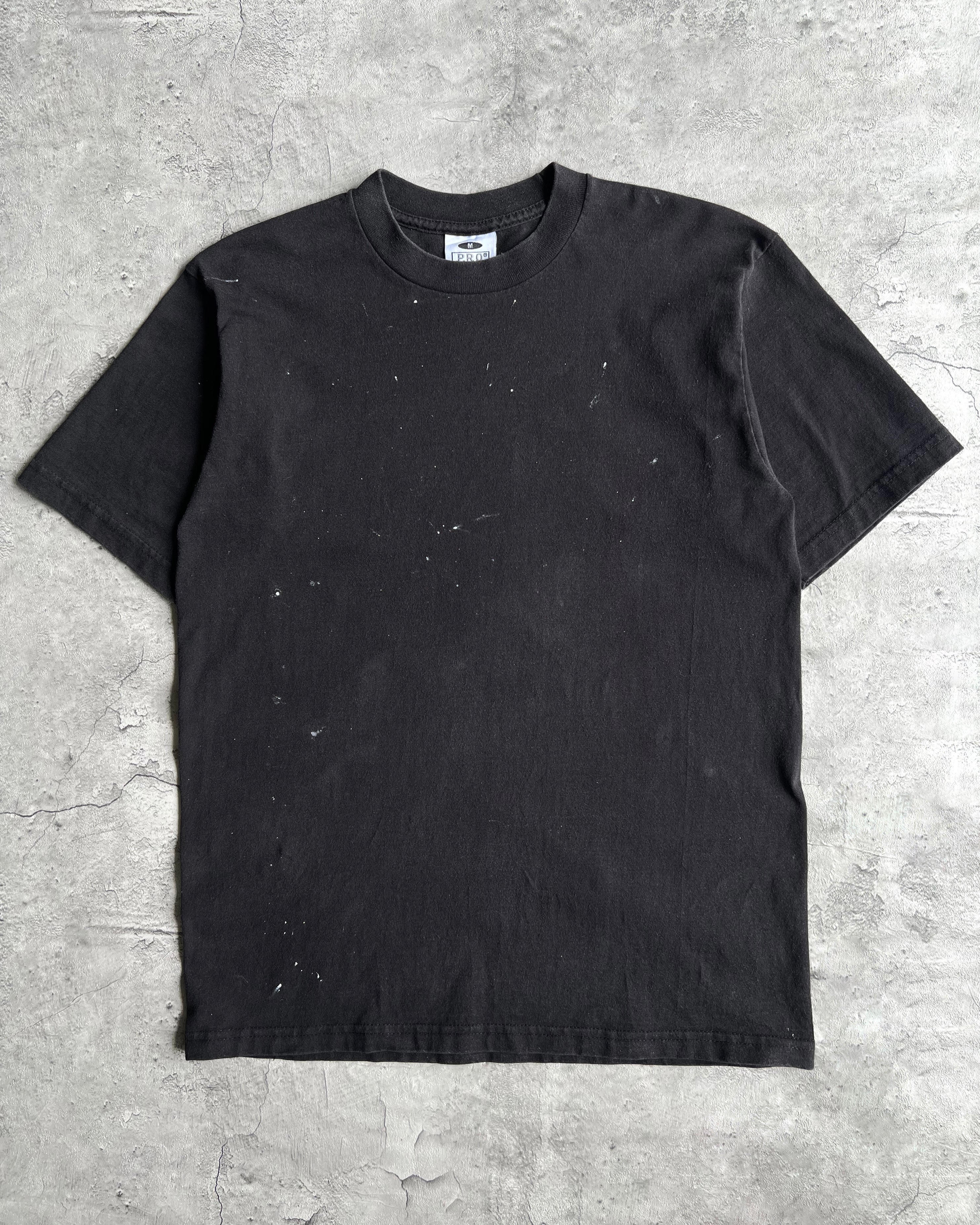 1990S FADED BLACK PAINTED PROCLUB TEE (M)