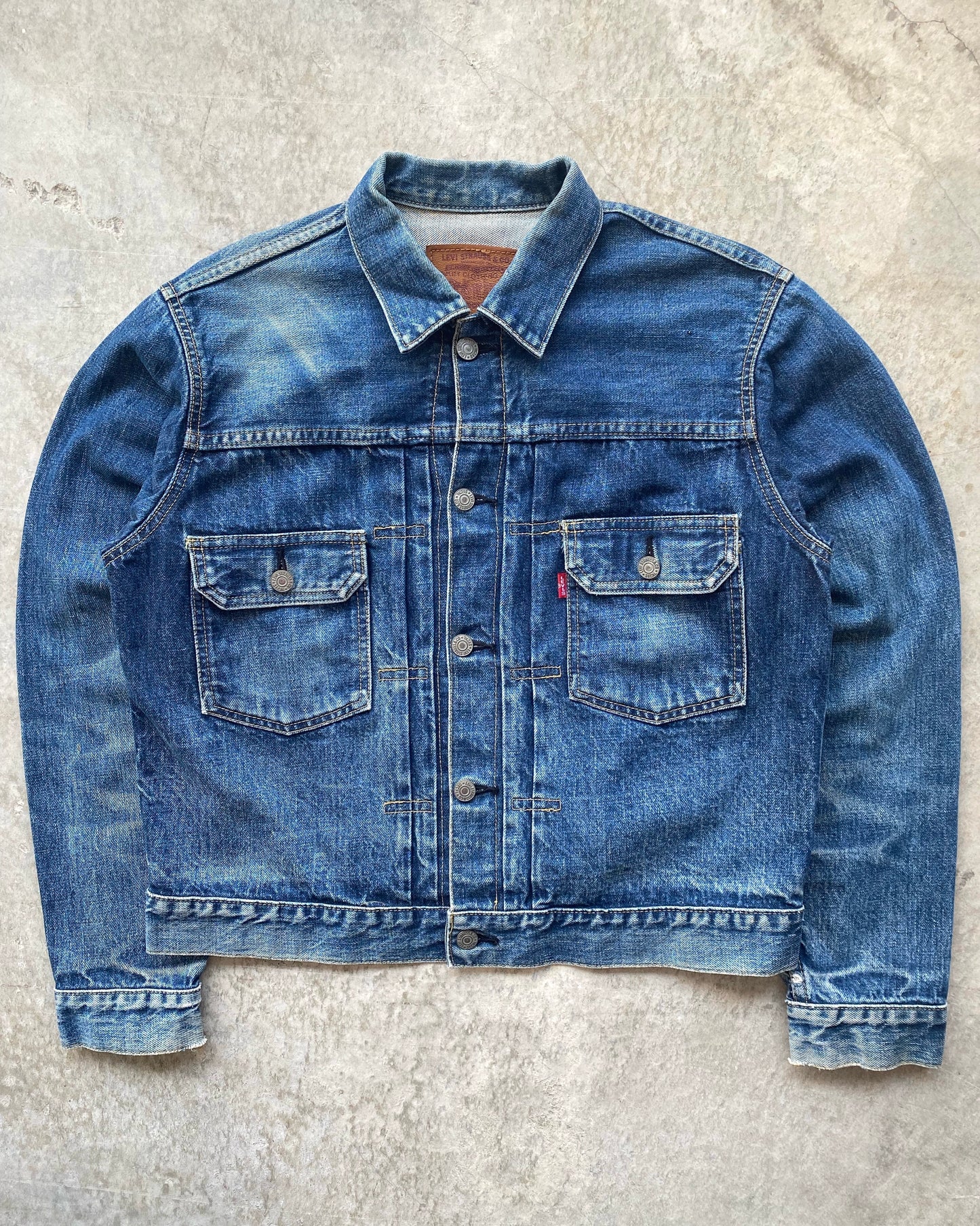 1990S FADED BIG E LEVI'S TYPE II DENIM JACKET (S-L)