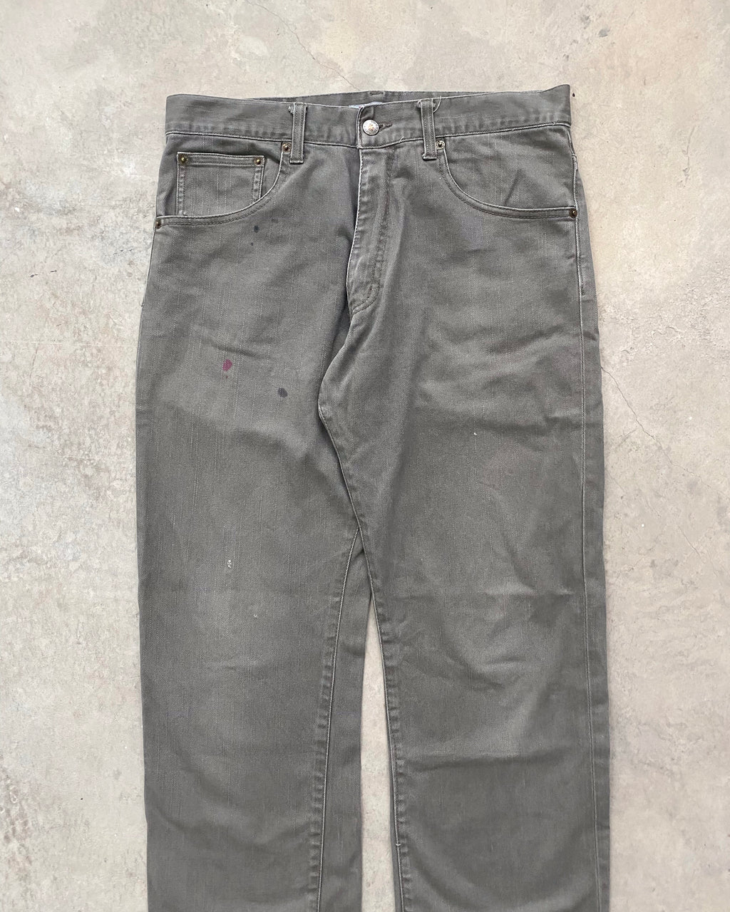 2000S HANES GREY JEANS (33X30)