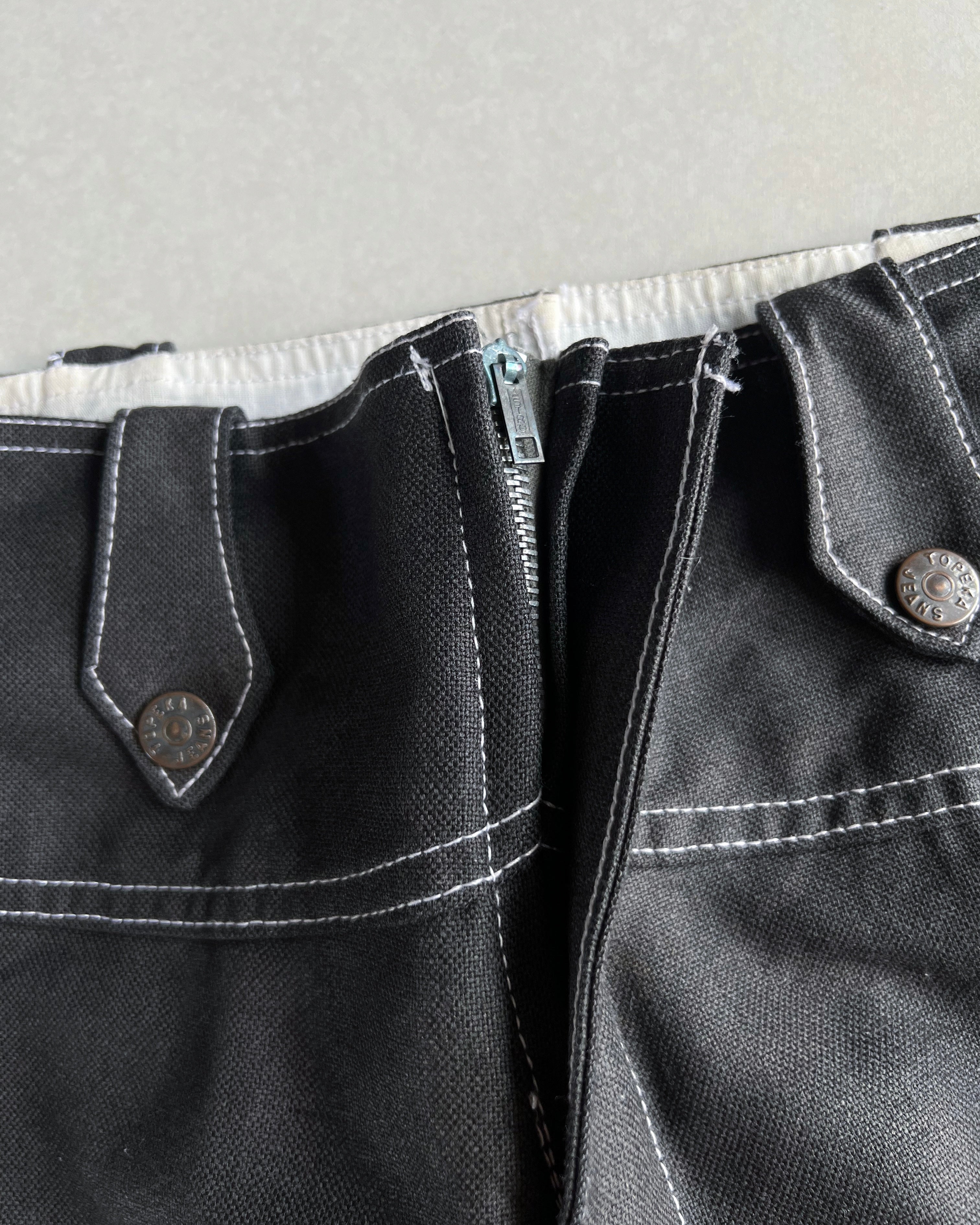 1970S TOPEKA RAYON BOOTCUT TROUSERS (32X32)