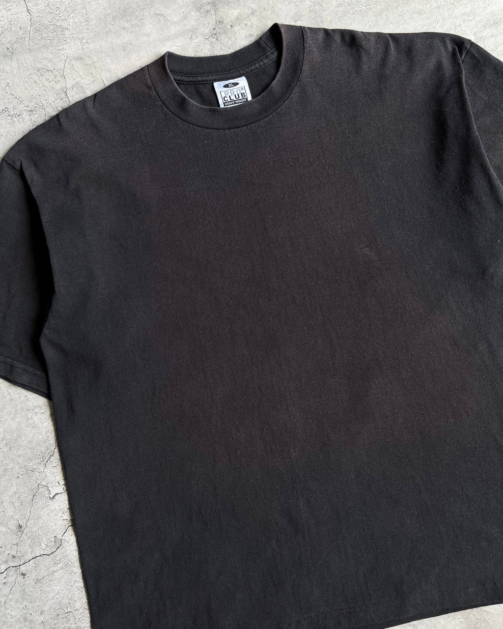 1990S FADED BLACK BLANK PROCLUB TEE (L/XL)