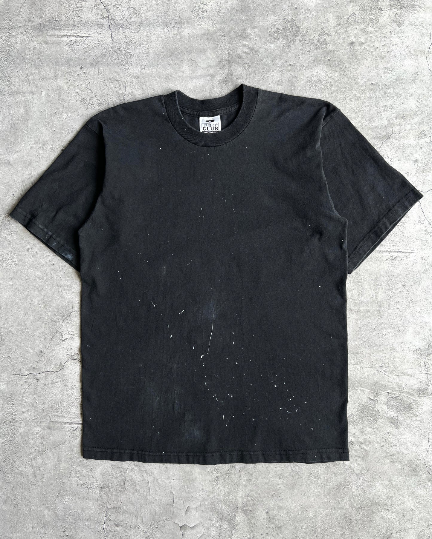 1990S FADED BLACK PAINTED PROCLUB TEE (M)