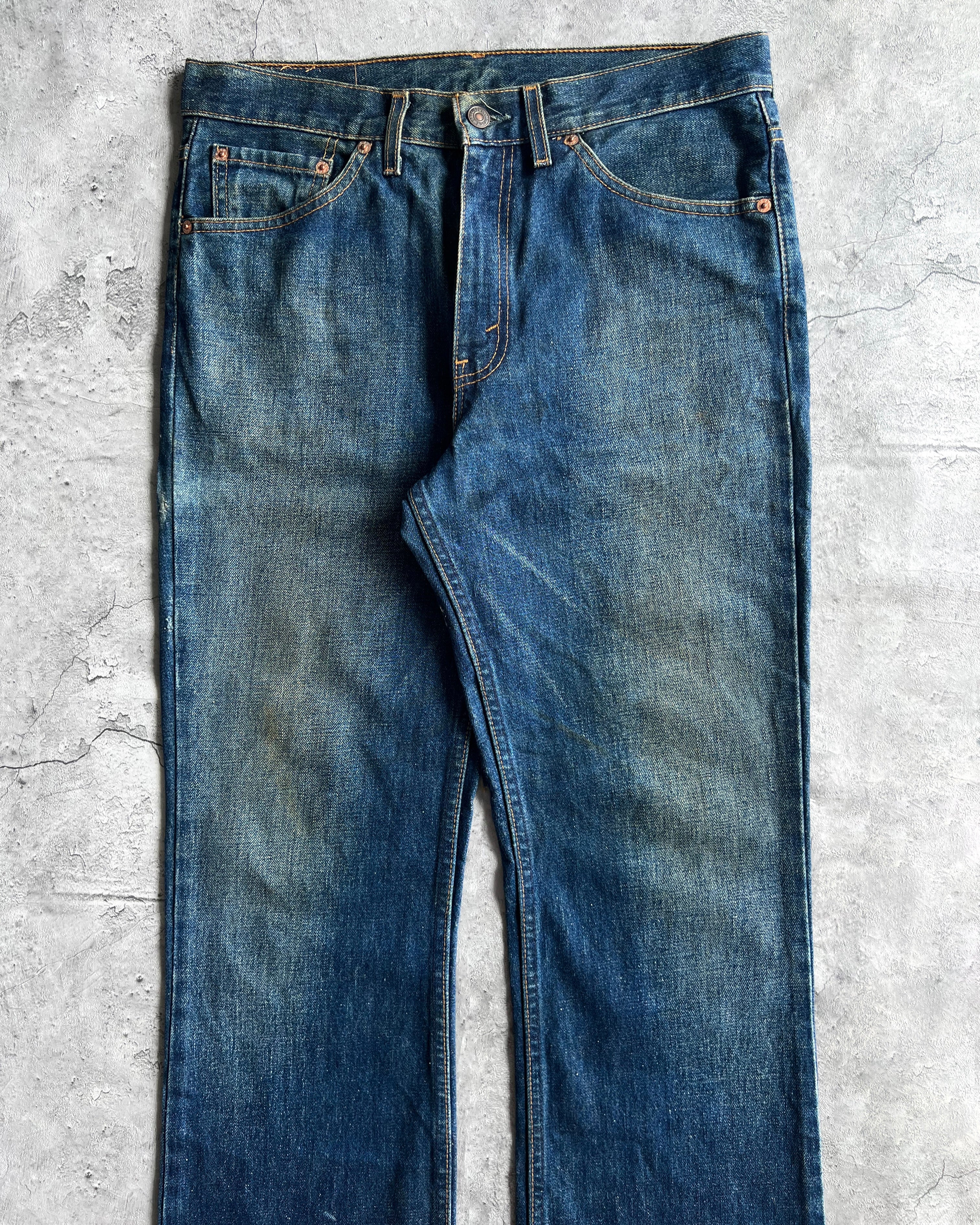 1990S DARK WASHED LEVI'S 517 BOOTCUT JEANS (33X34)