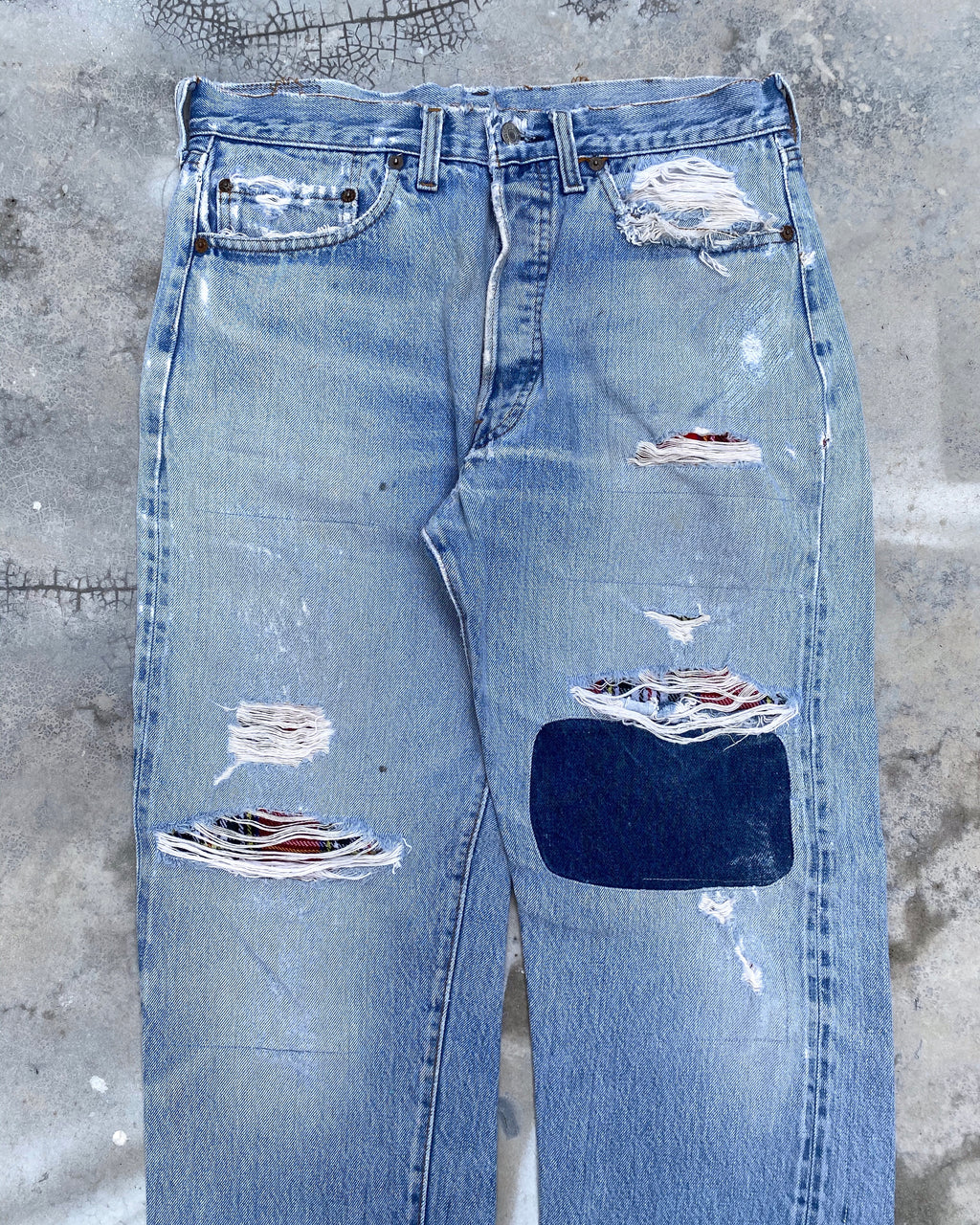1980s Levi’s 501 Patched Redline Selvedge Jeans