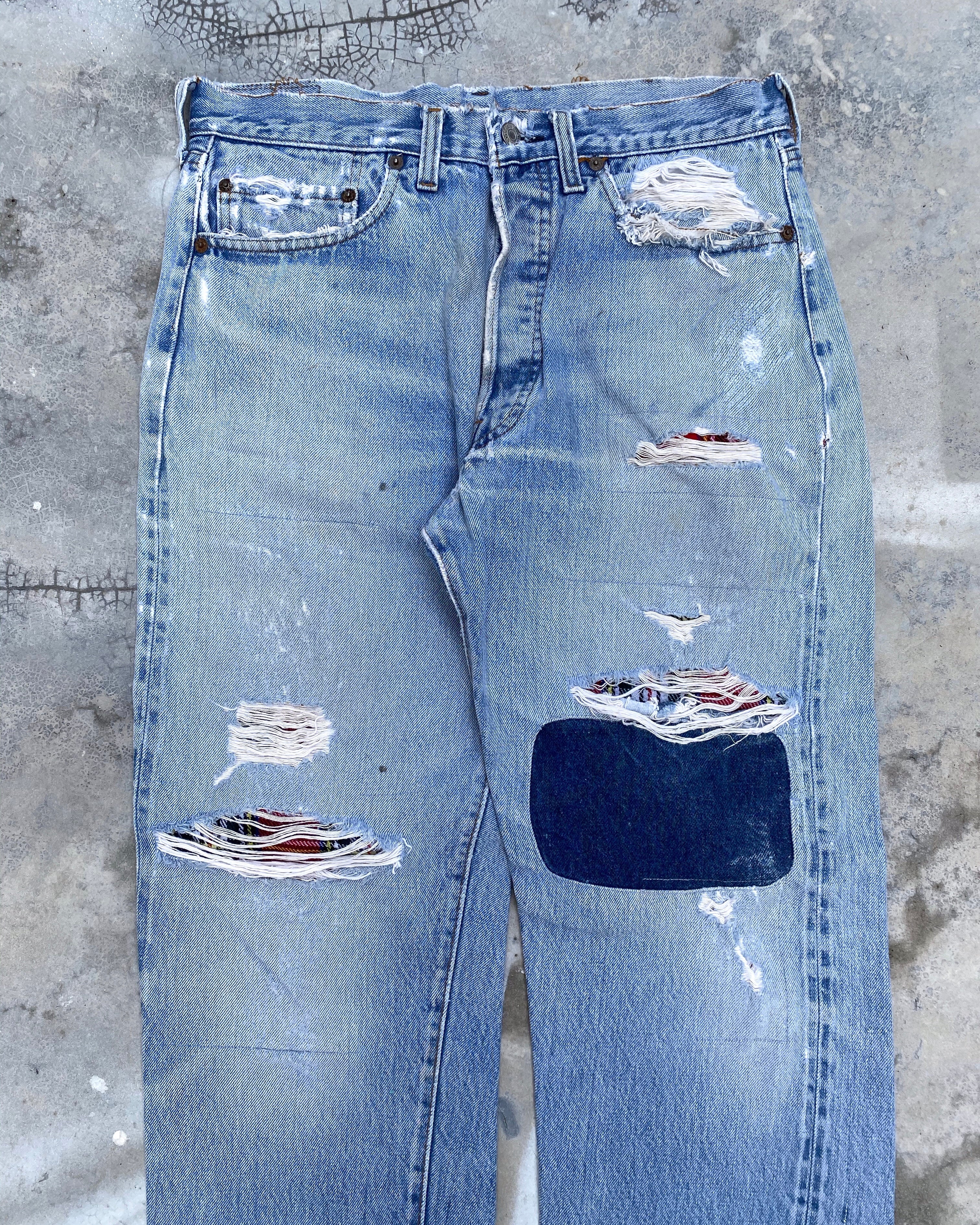 1980s Levi’s 501 Patched Redline Selvedge Jeans