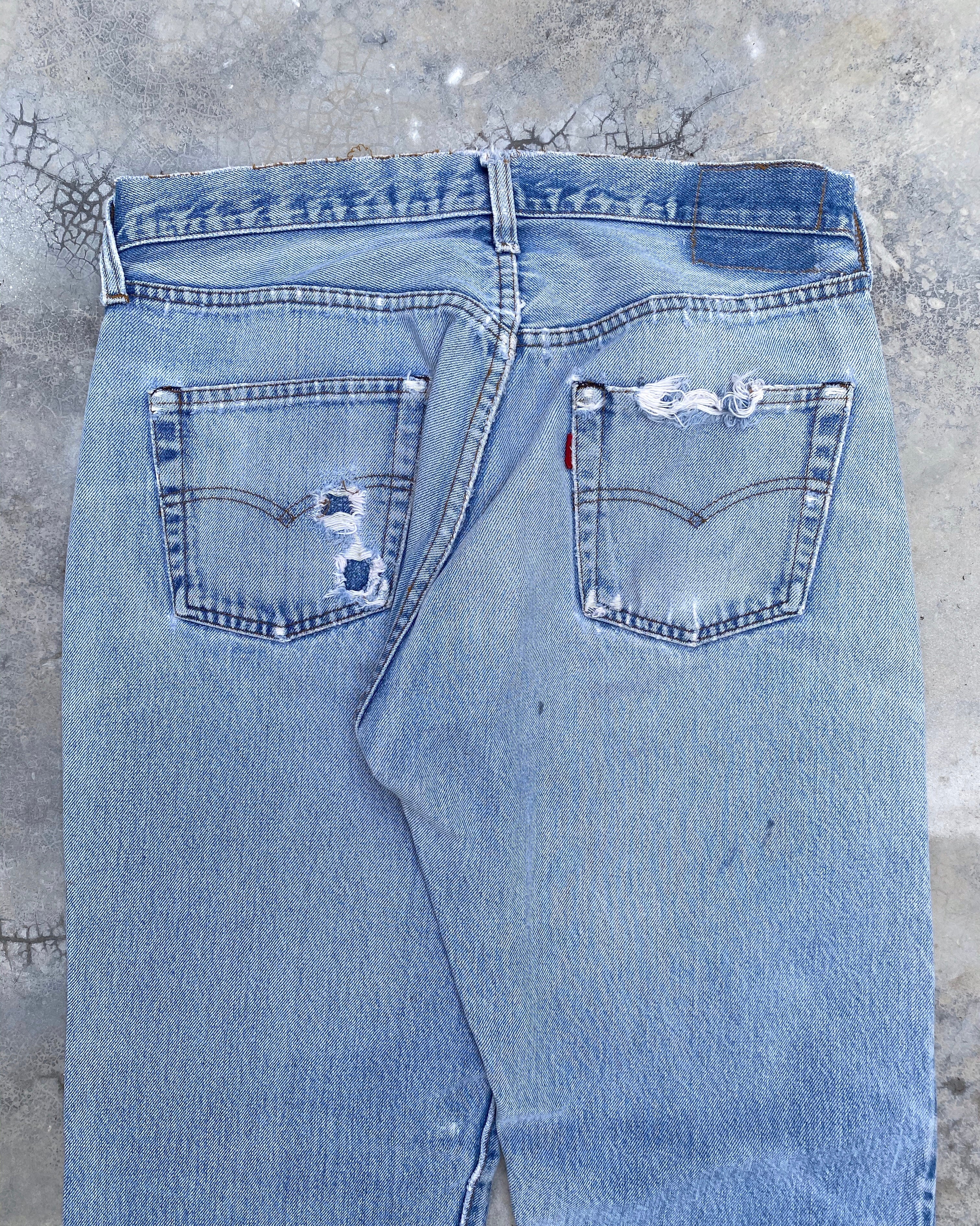 1980s Levi’s 501 Patched Redline Selvedge Jeans