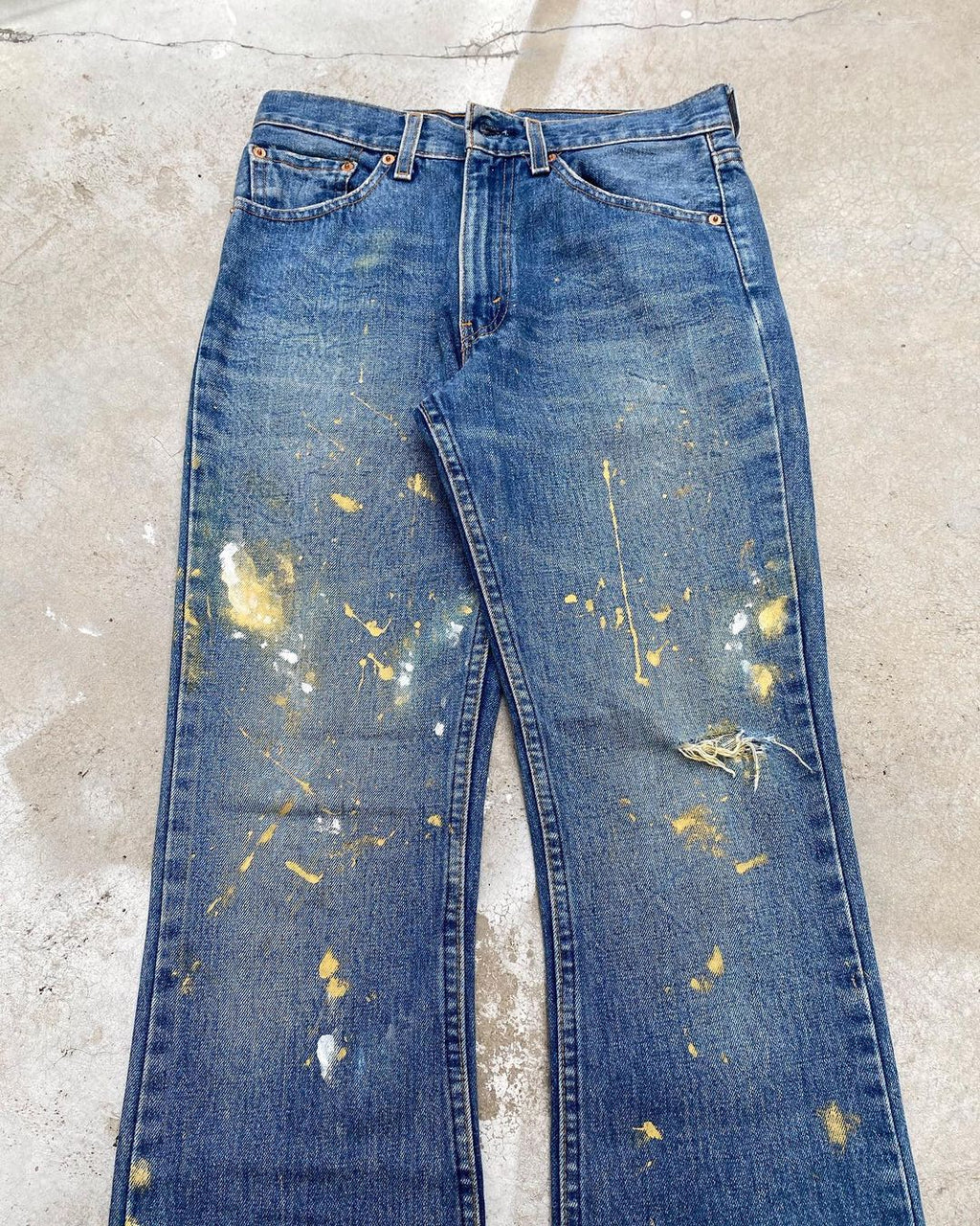 1990s Levi’s 517 Painted Flared Jeans (29x34)