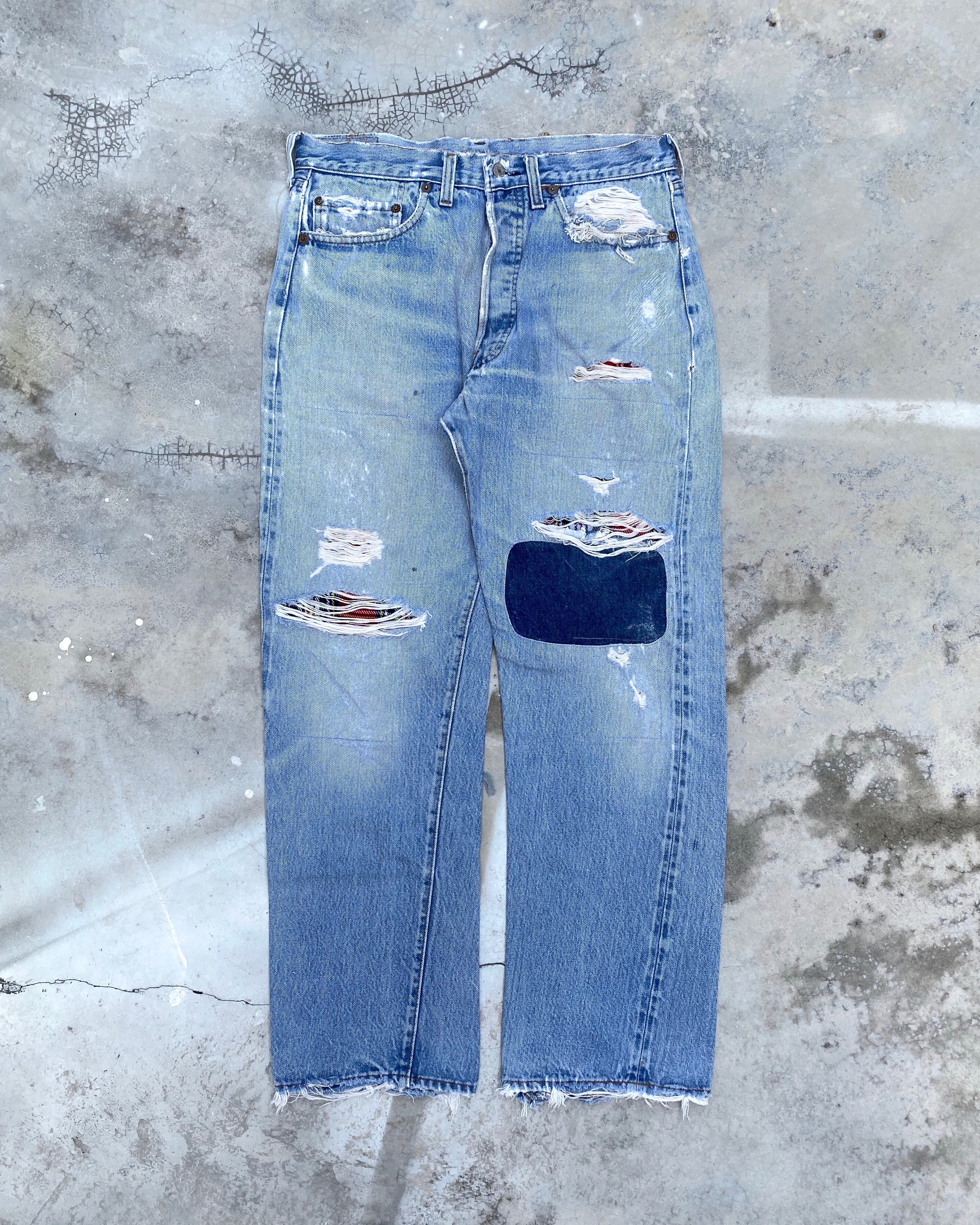 1980s Levi’s 501 Patched Redline Selvedge Jeans