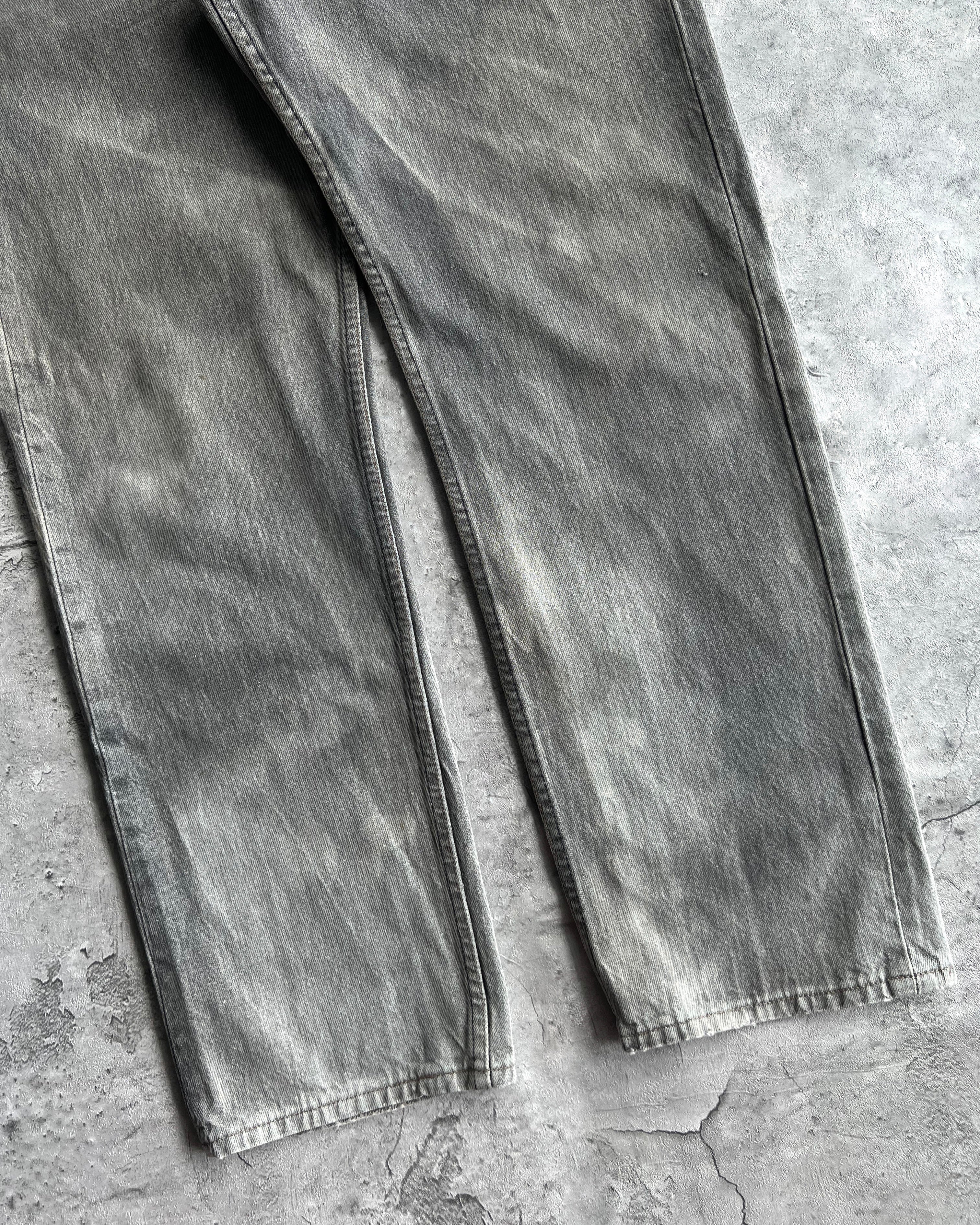 1990S SUN FADED GREY LEVI'S 501 JEANS (36X30)