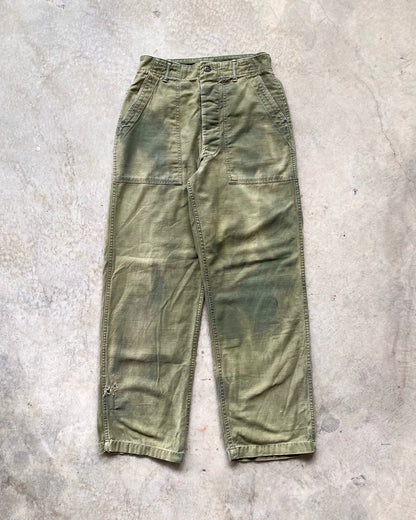 1960S SUN FADED OG-107 TYPE 1 FATIGUE TROUSERS (28-32)