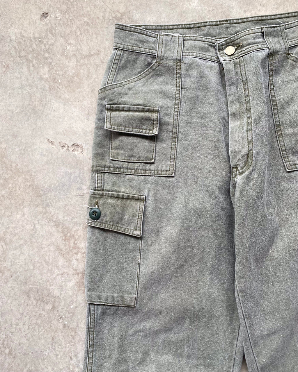 1990S 7 POCKET FATIGUES CARGO TROUSERS (30-32)
