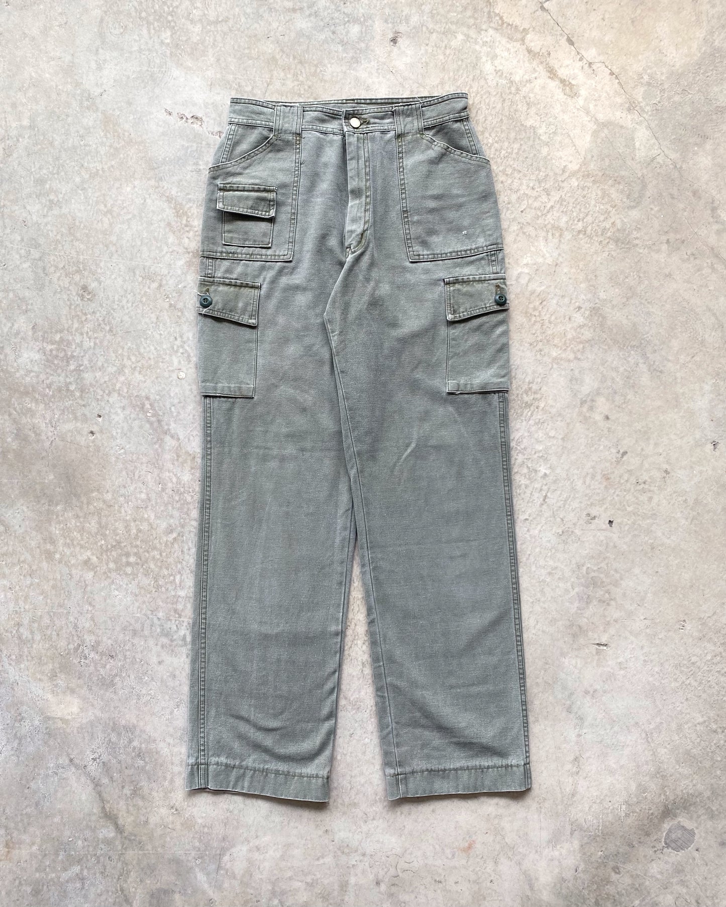 1990S 7 POCKET FATIGUES CARGO TROUSERS (30-32)