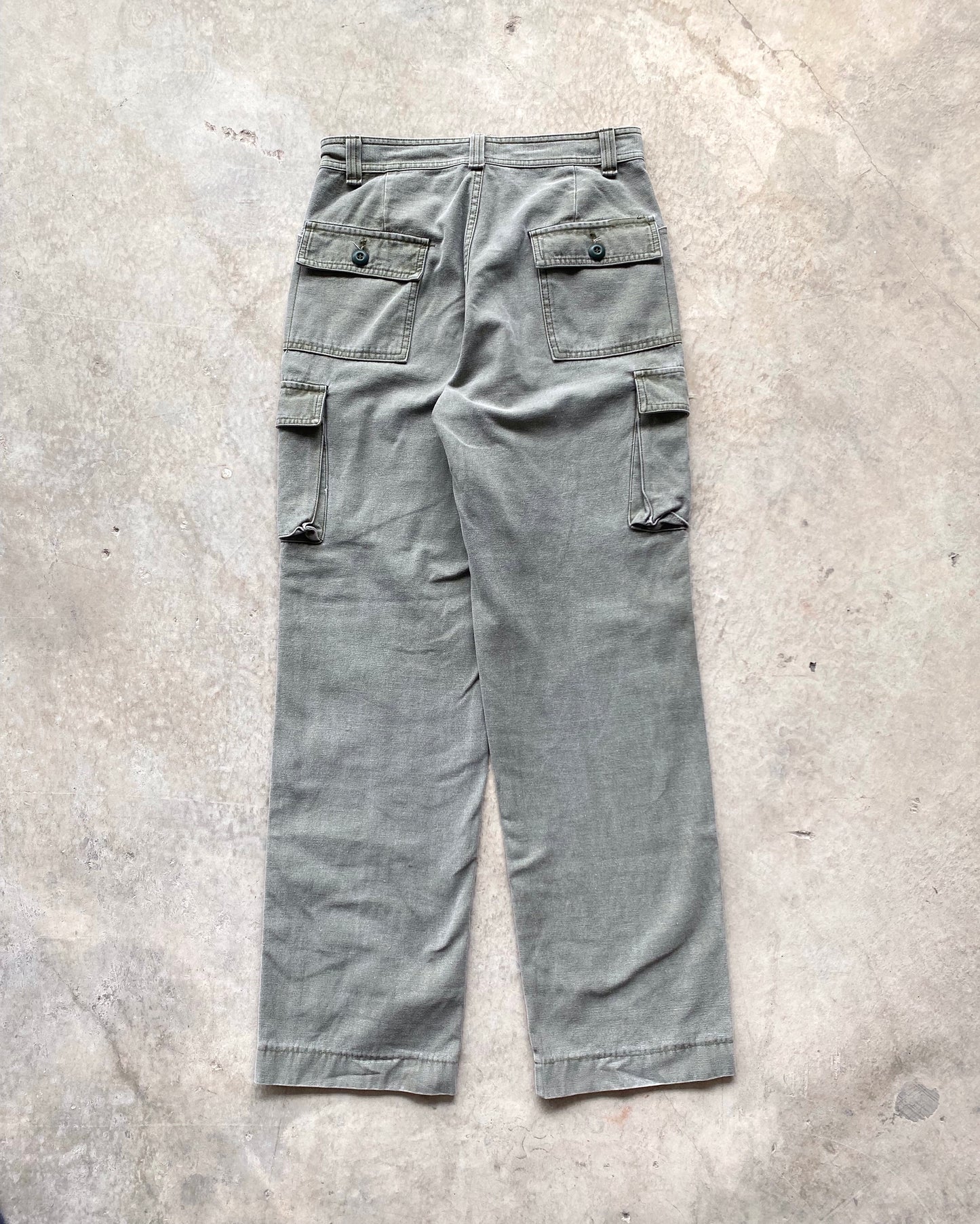 1990S 7 POCKET FATIGUES CARGO TROUSERS (30-32)