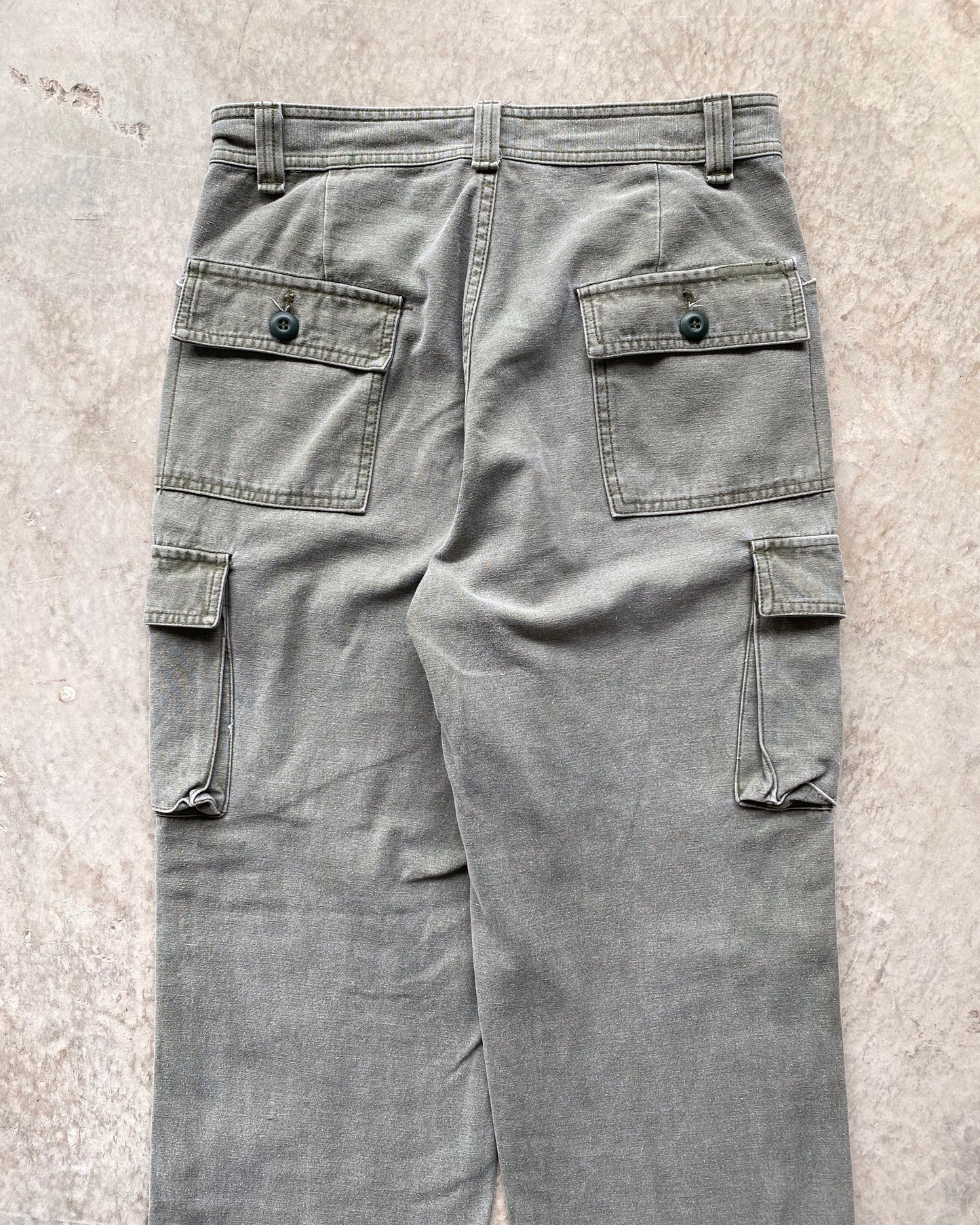 1990S 7 POCKET FATIGUES CARGO TROUSERS (30-32)