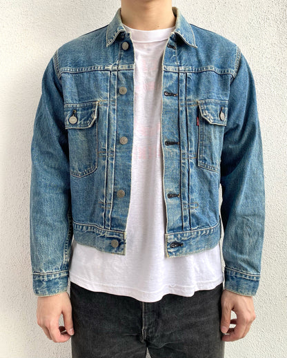 1990S LIGHT WASHED LEVI'S BIG E TYPE II DENIM JACKET