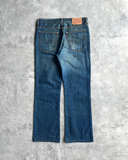 1990S DARK WASHED LEVI'S 517 BOOTCUT JEANS (33X34)