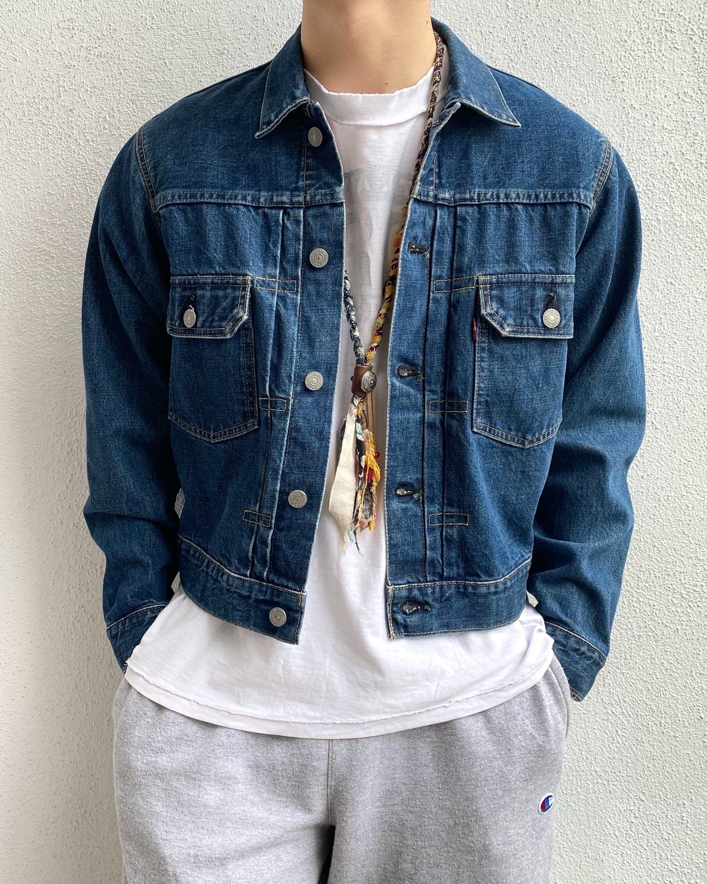 1990S MEDIUM WASHED LEVI'S BIG E TYPE II DENIM JACKET