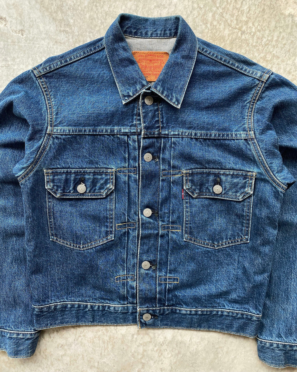 1990S MEDIUM WASHED LEVI'S BIG E TYPE II DENIM JACKET