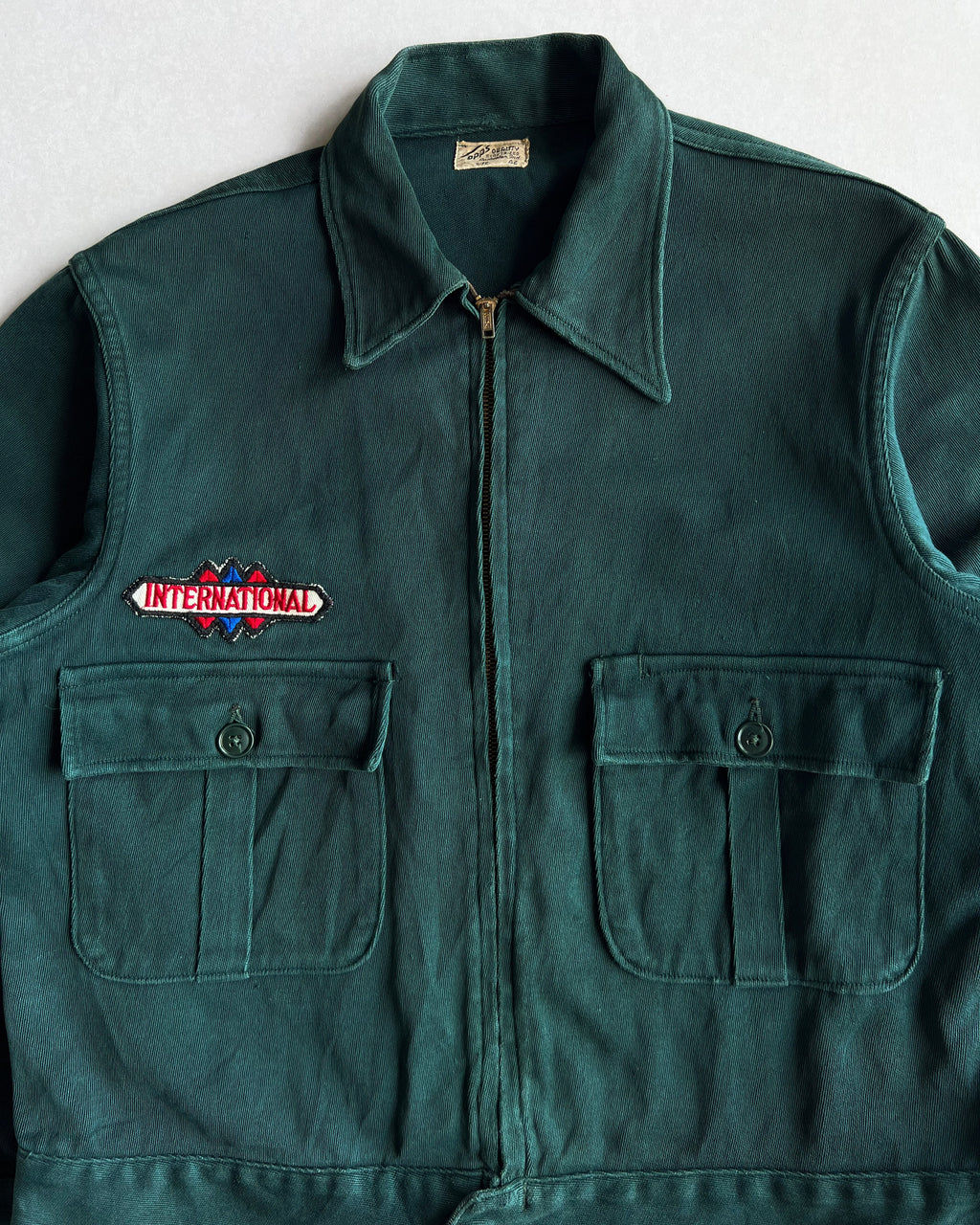 1950S TOPPS DOUBLE POCKET WHIPCORD WORK JACKET (M/L)