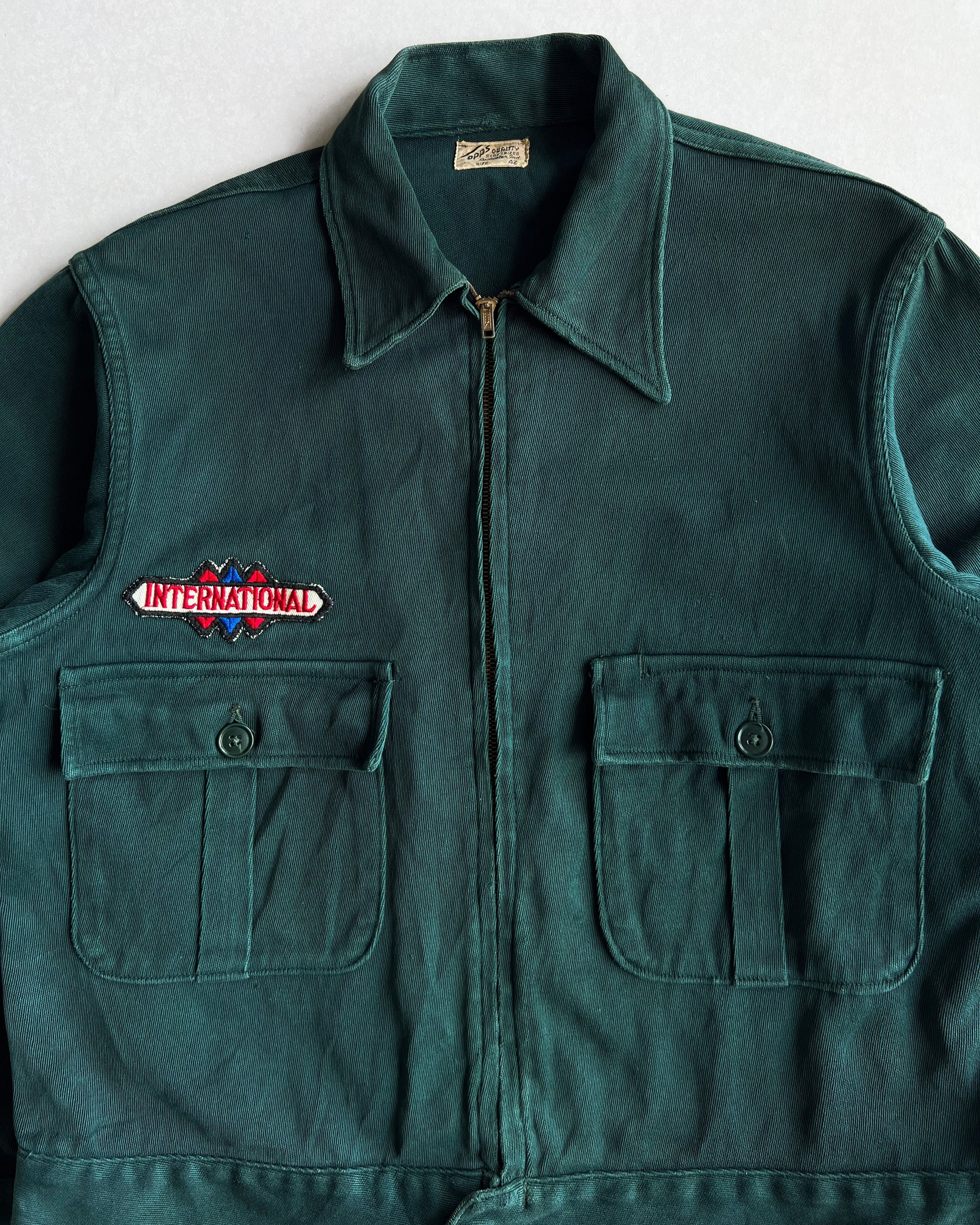 1950S TOPPS DOUBLE POCKET WHIPCORD WORK JACKET (M/L)