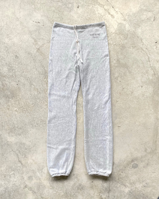 1980S 'MOUNT HOLYOKE COLLEGE' CHAMPION REVERSE WEAVE SWEATPANTS (26-32)