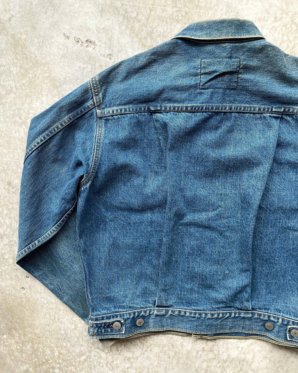 1990S FADED WASHED LEVI'S BIG E TYPE II DENIM JACKET