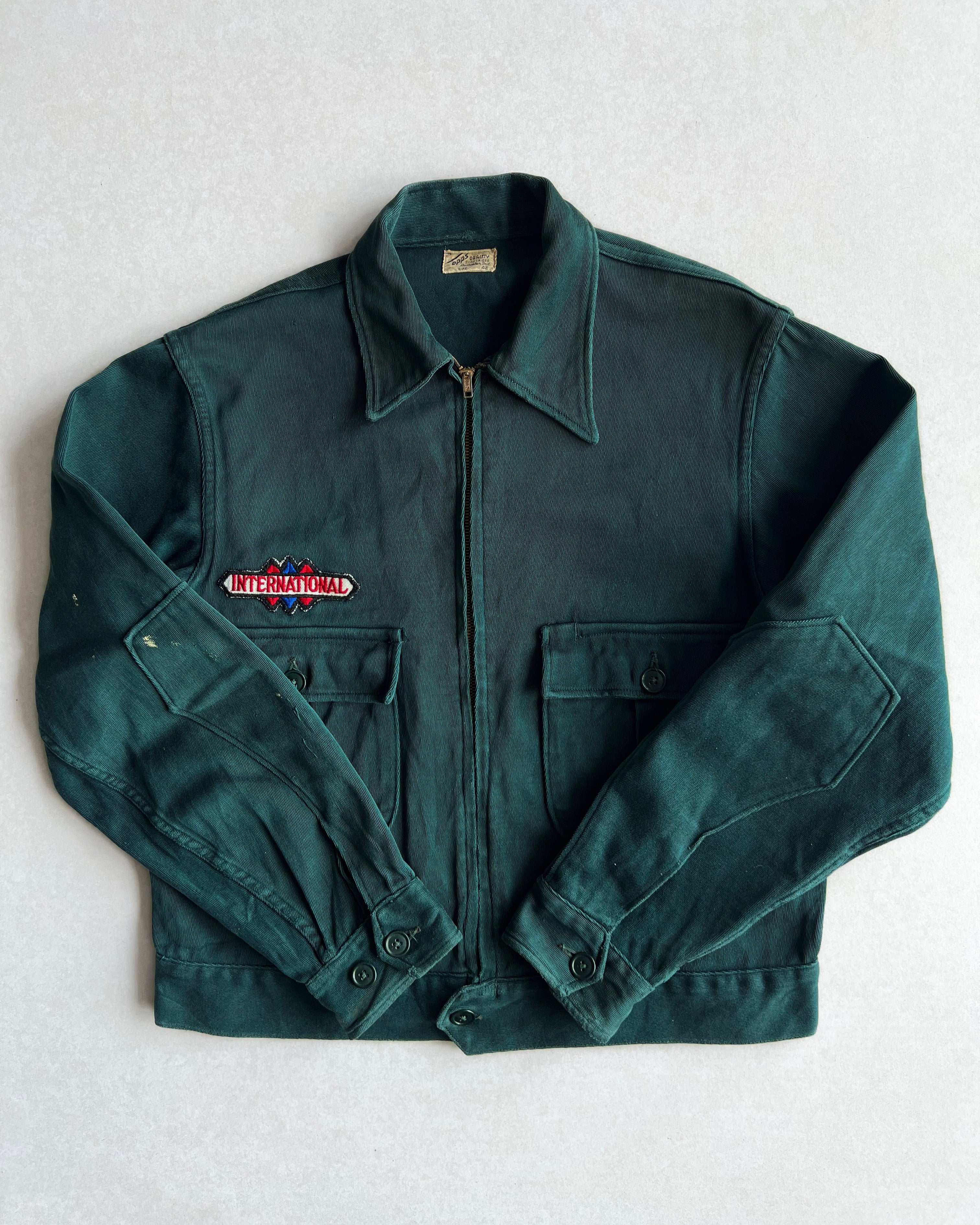 1950S TOPPS DOUBLE POCKET WHIPCORD WORK JACKET (M/L)