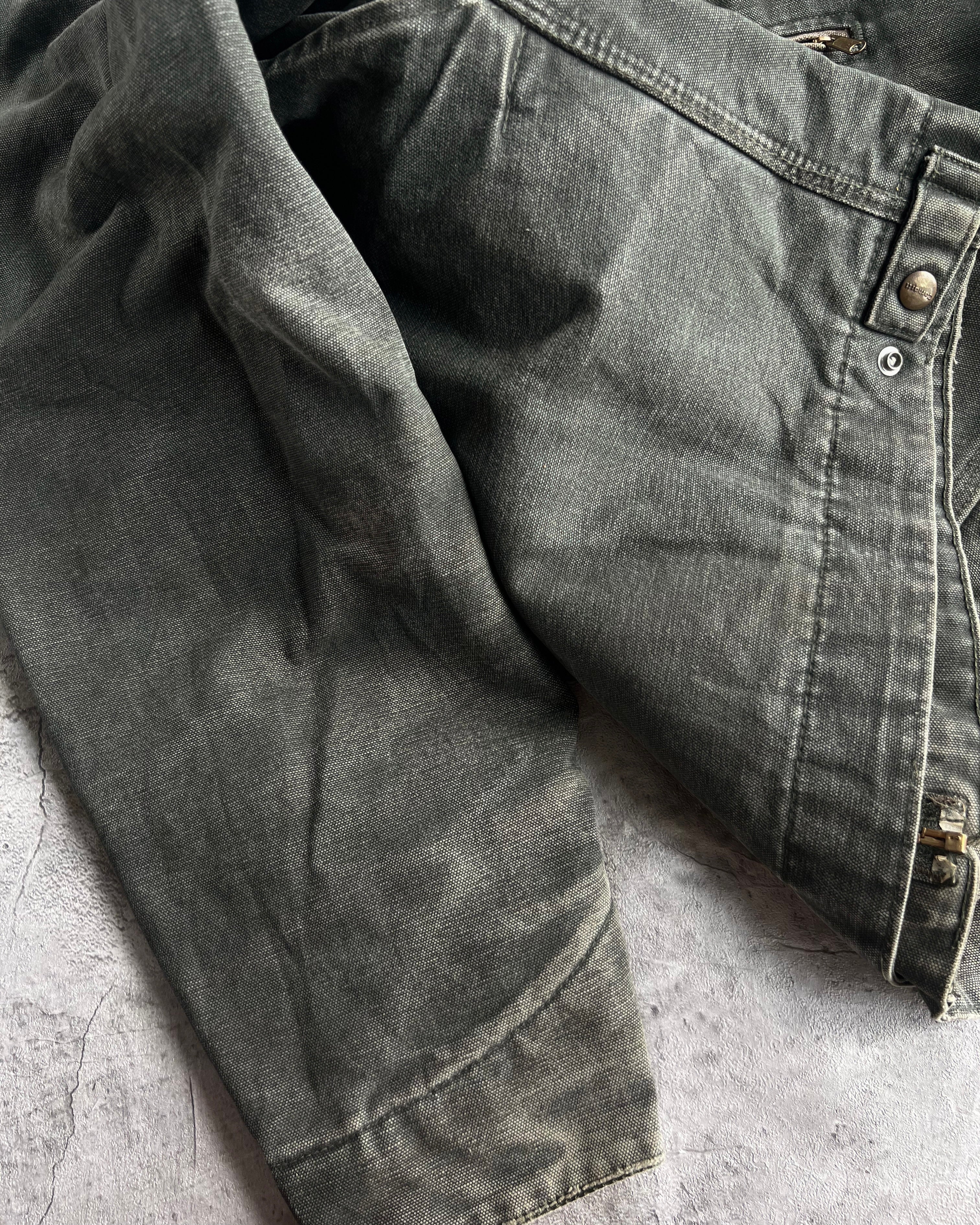 1990S MOSS GREEN CARHARTT DETROIT WORK JACKET (L)
