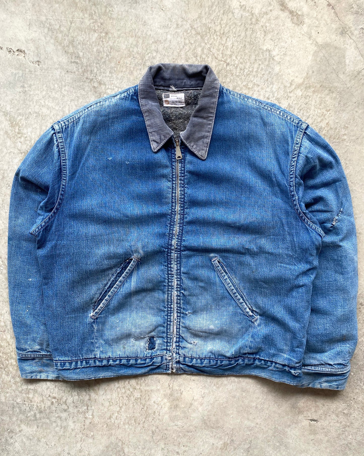 1960/1970S SUN FADED SEARS DENIM WORK JACKET (M-XL) – exaghules