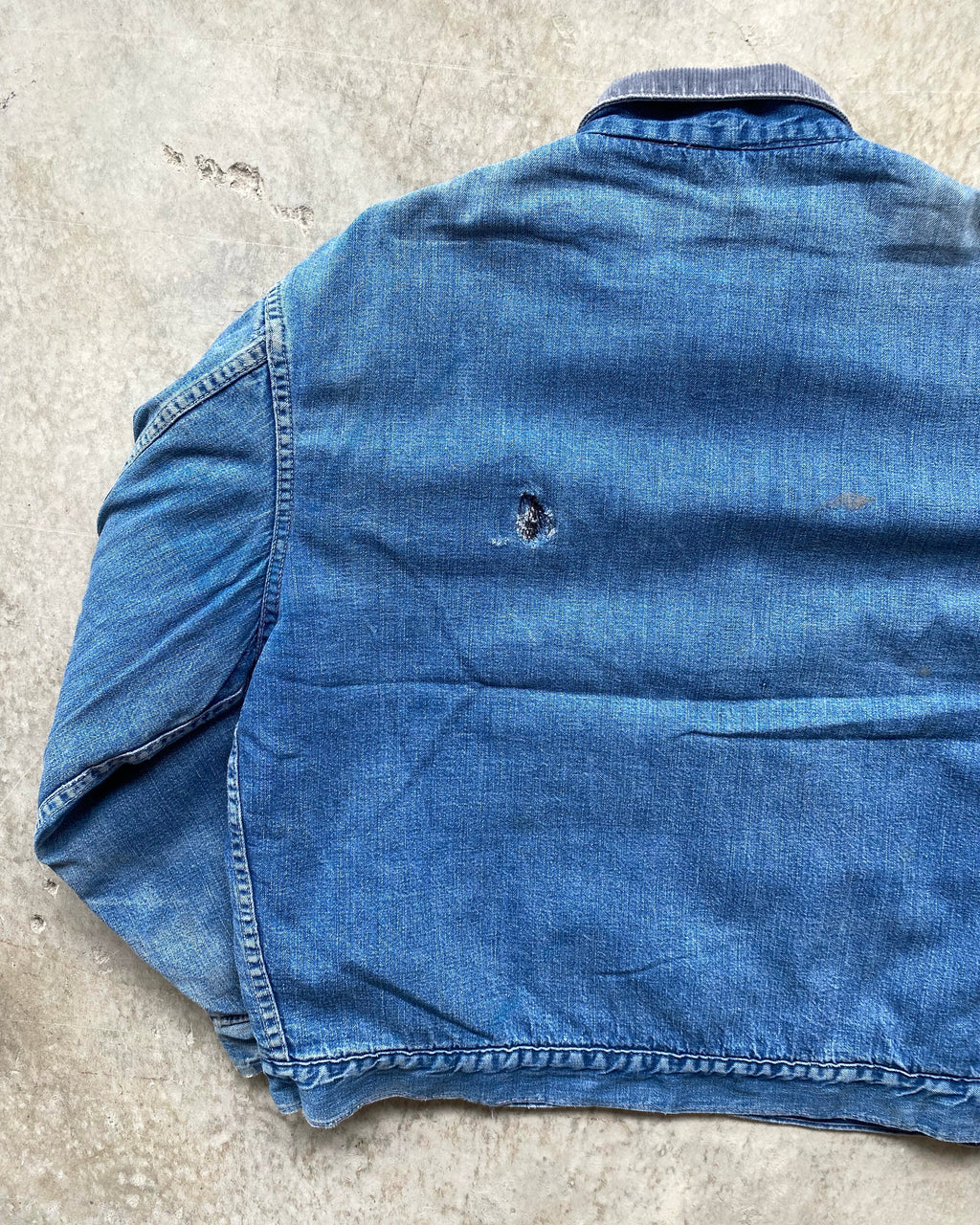 1960/1970S SUN FADED SEARS DENIM WORK JACKET (M-XL)
