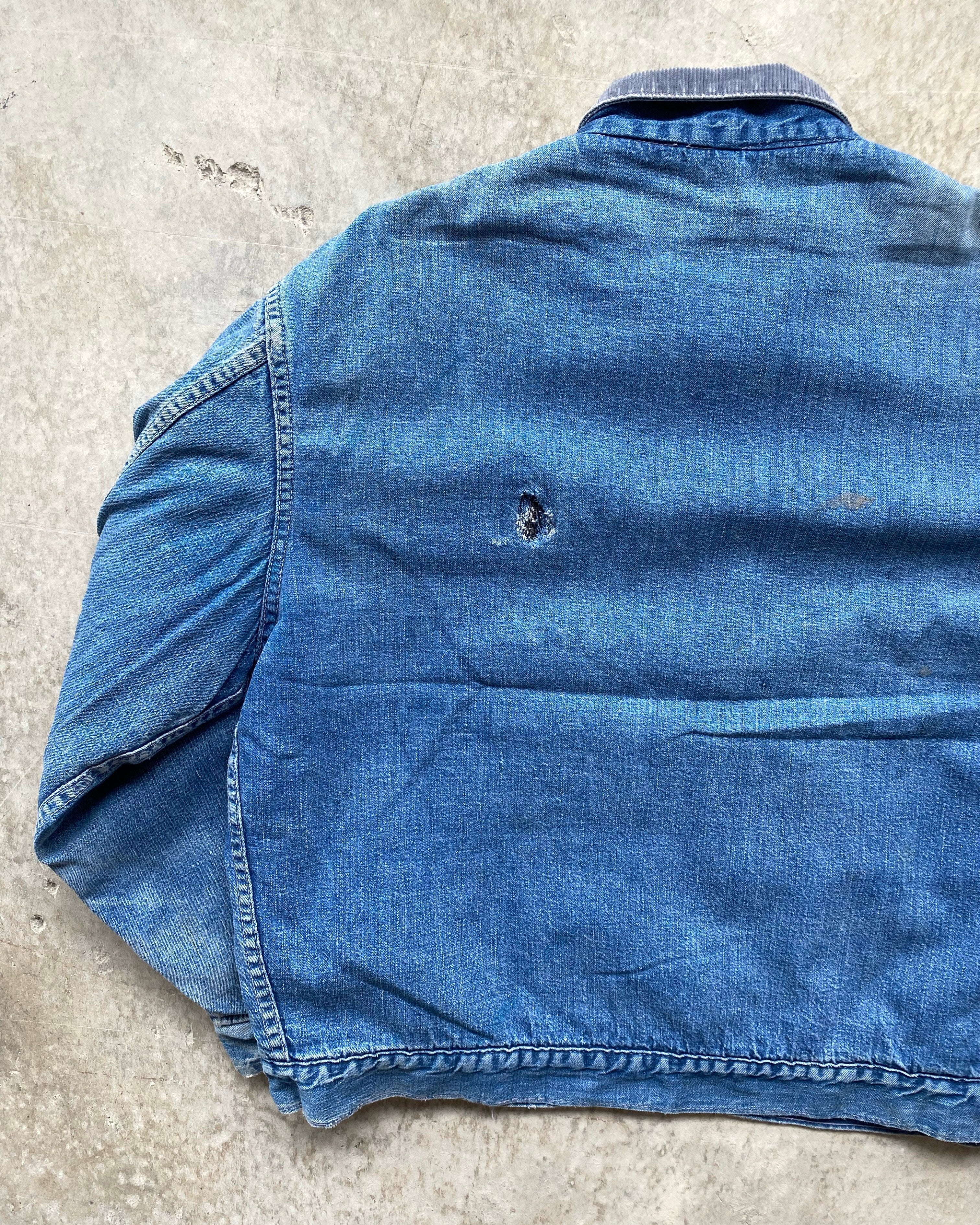 1960/1970S SUN FADED SEARS DENIM WORK JACKET (M-XL)