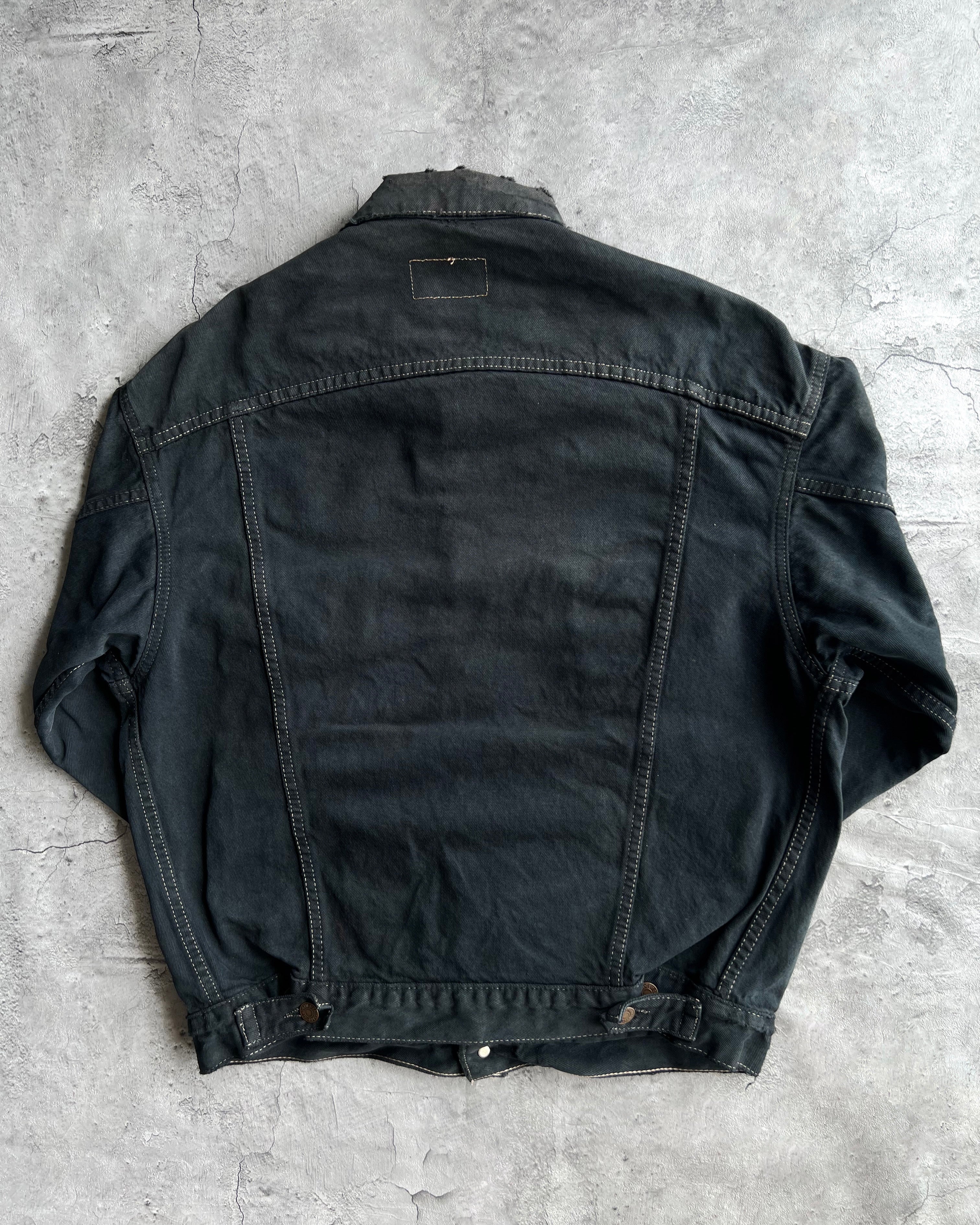 1980S OVERDYED LEVI'S TYPE III DENIM TRUCKER JACKET (M)