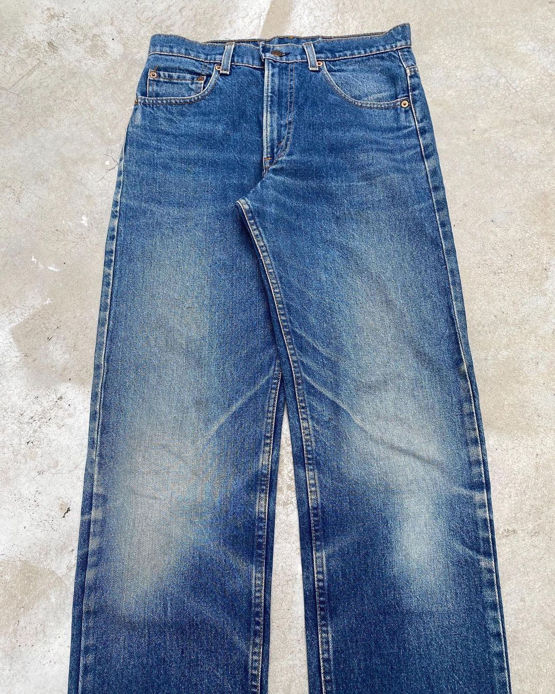 1980s Faded Indigo Levi’s 505 Jeans (31x34)