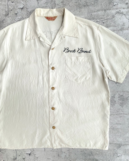 1990S TIGER VS SNAKES WHITE RAYON SHIRT (S-L)