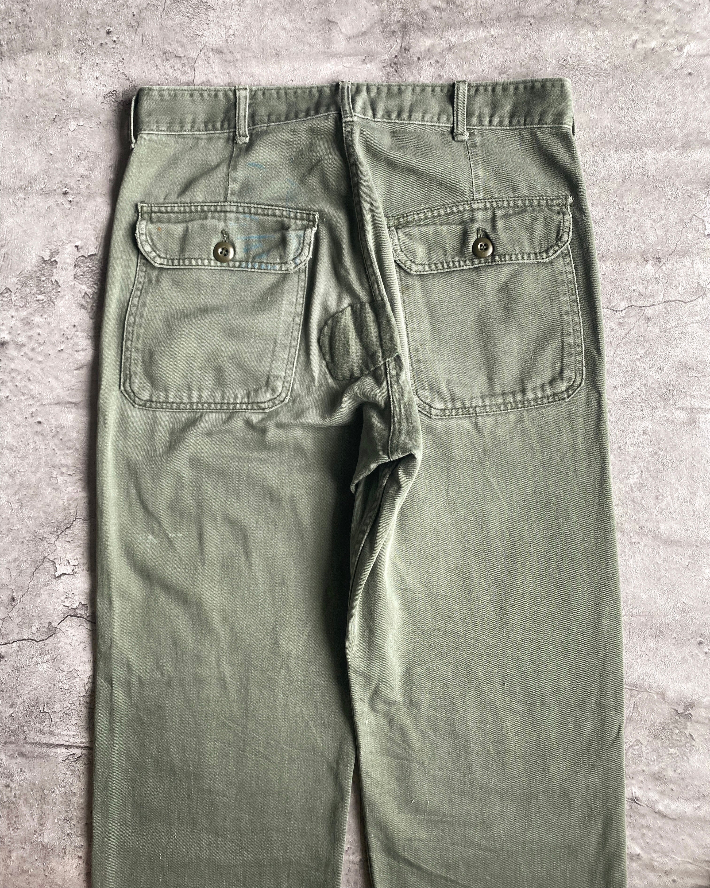 1950S/1960S OG-107 SATEEN US ARMY TROUSERS (32X30)