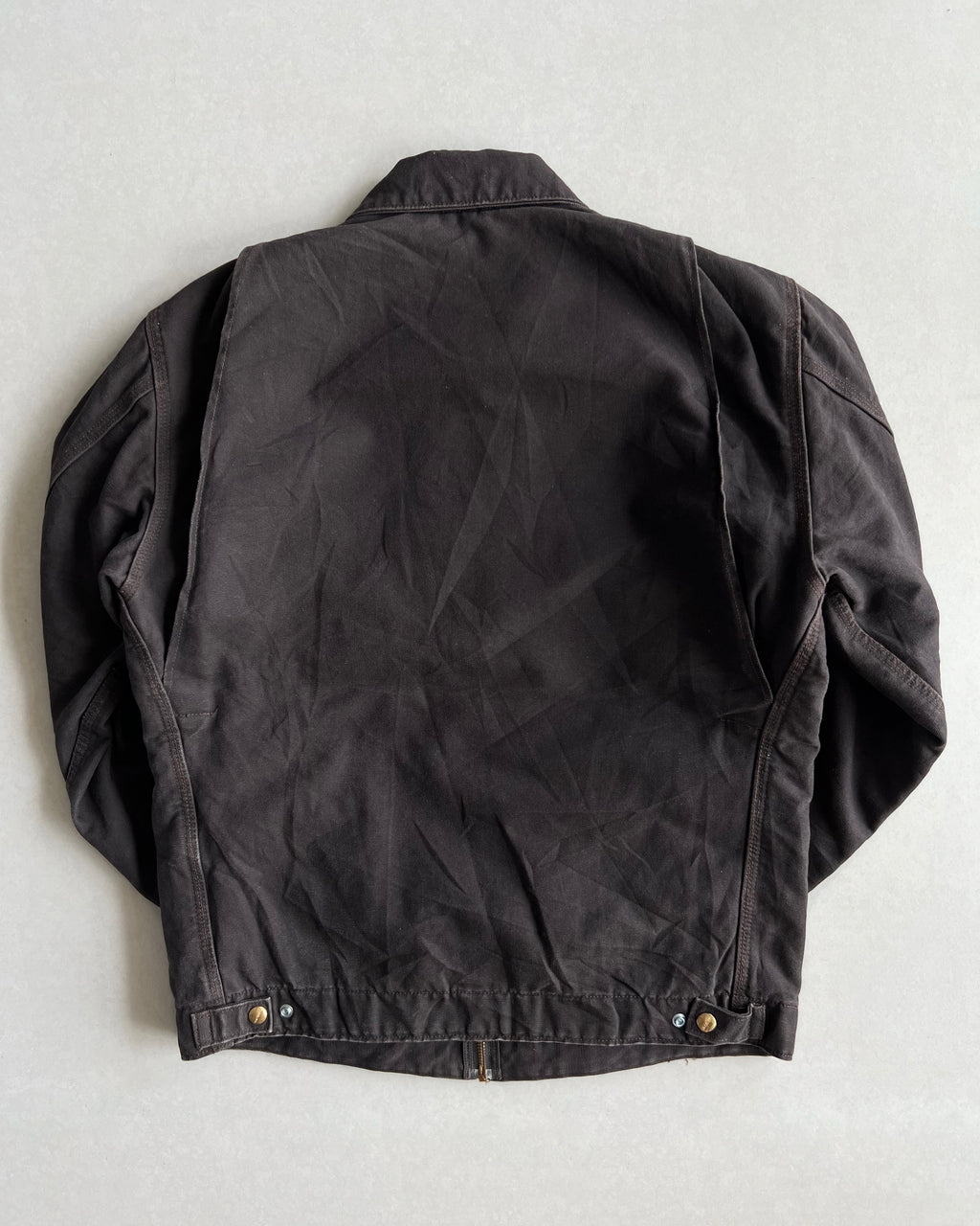 FADED BLACK CARHARTT DETROIT WORK JACKET (M)