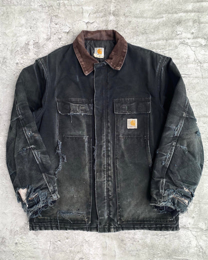 1990S SUN FADED CARHARTT DISTRESSED ARCTIC COAT (L/XL)