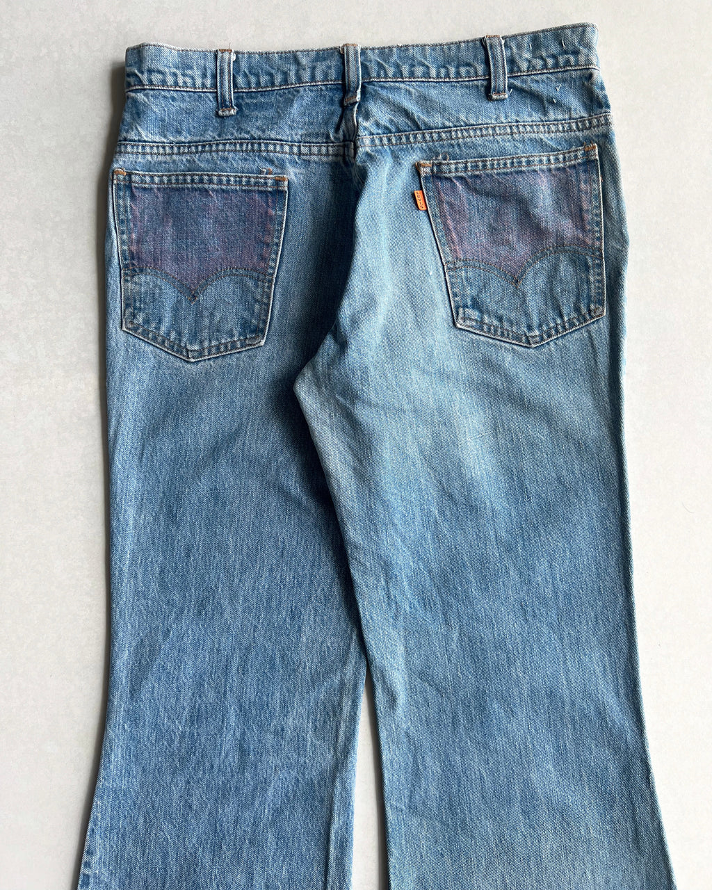 1970S FADED WASHED LEVI'S 684 BOOTCUT JEANS (34X34)