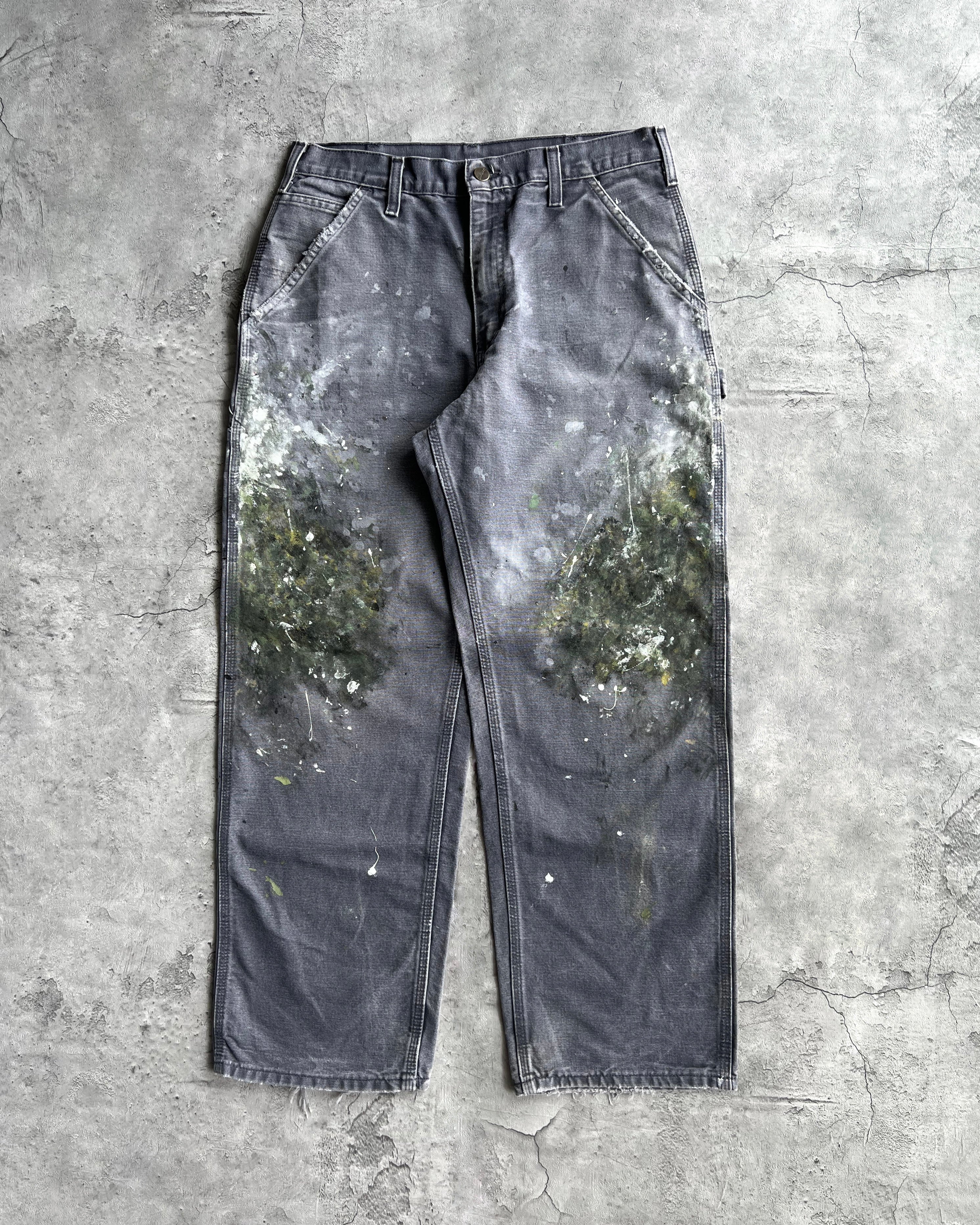 1990S PAINTED CARHARTT CARPENTER WORK PANTS (32X30)