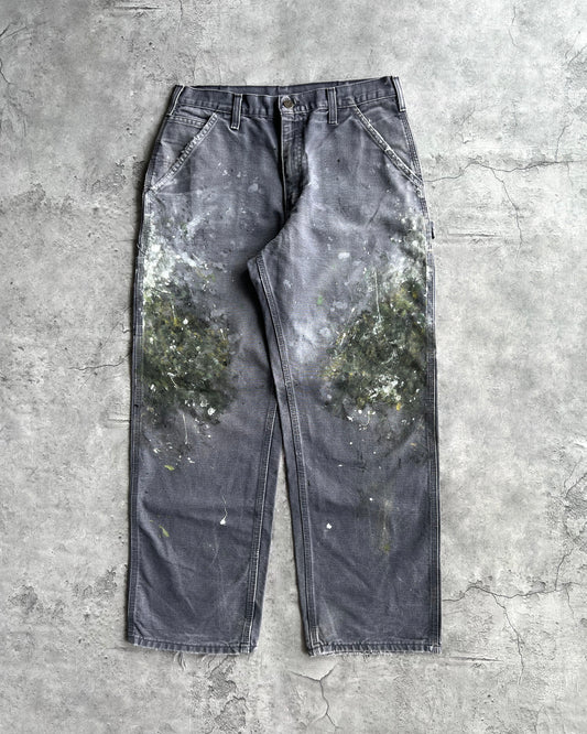 1990S PAINTED CARHARTT CARPENTER WORK PANTS (32X30)