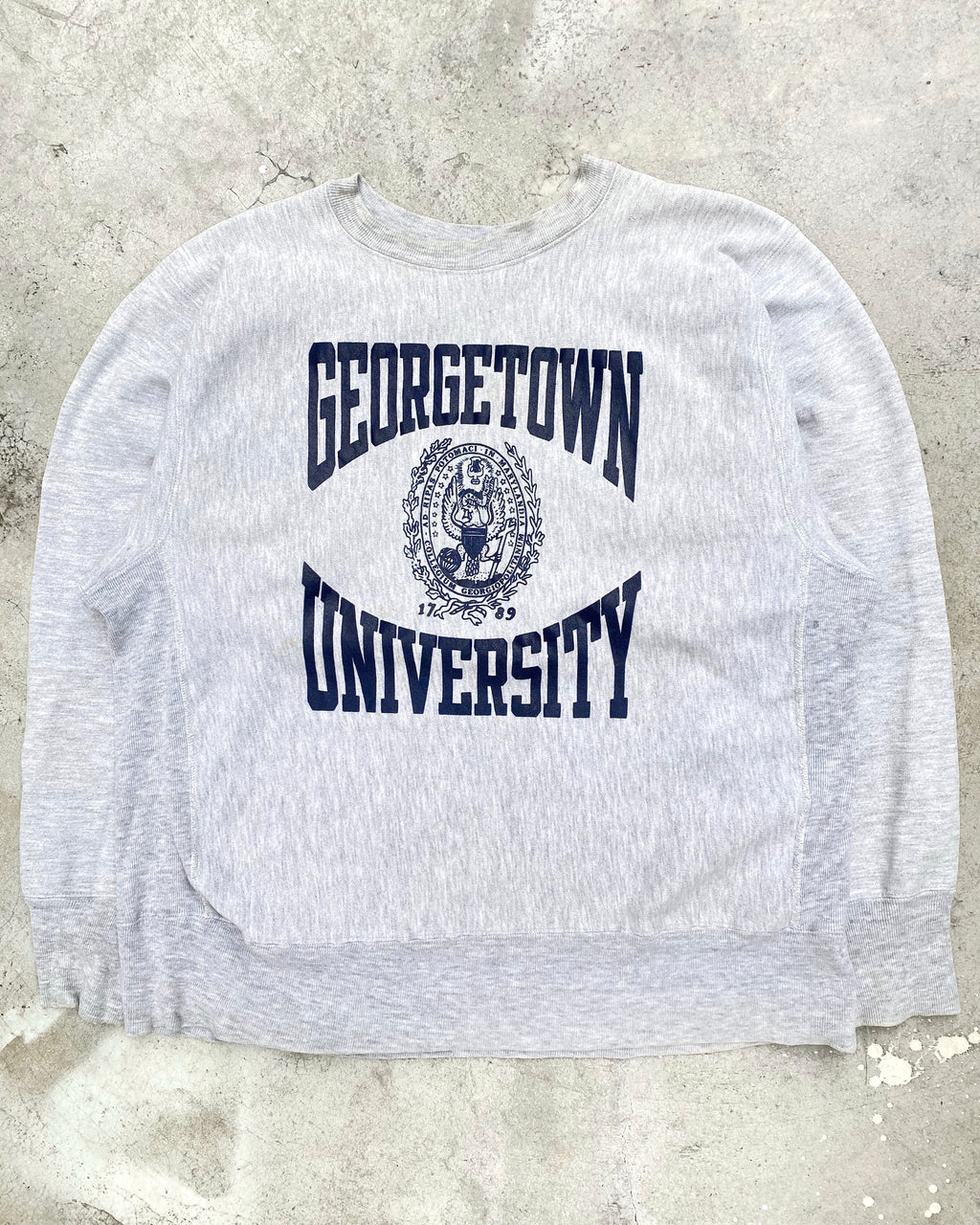 1980s ‘Georgetown University’ Champion Reverse Weave Sweatshirt