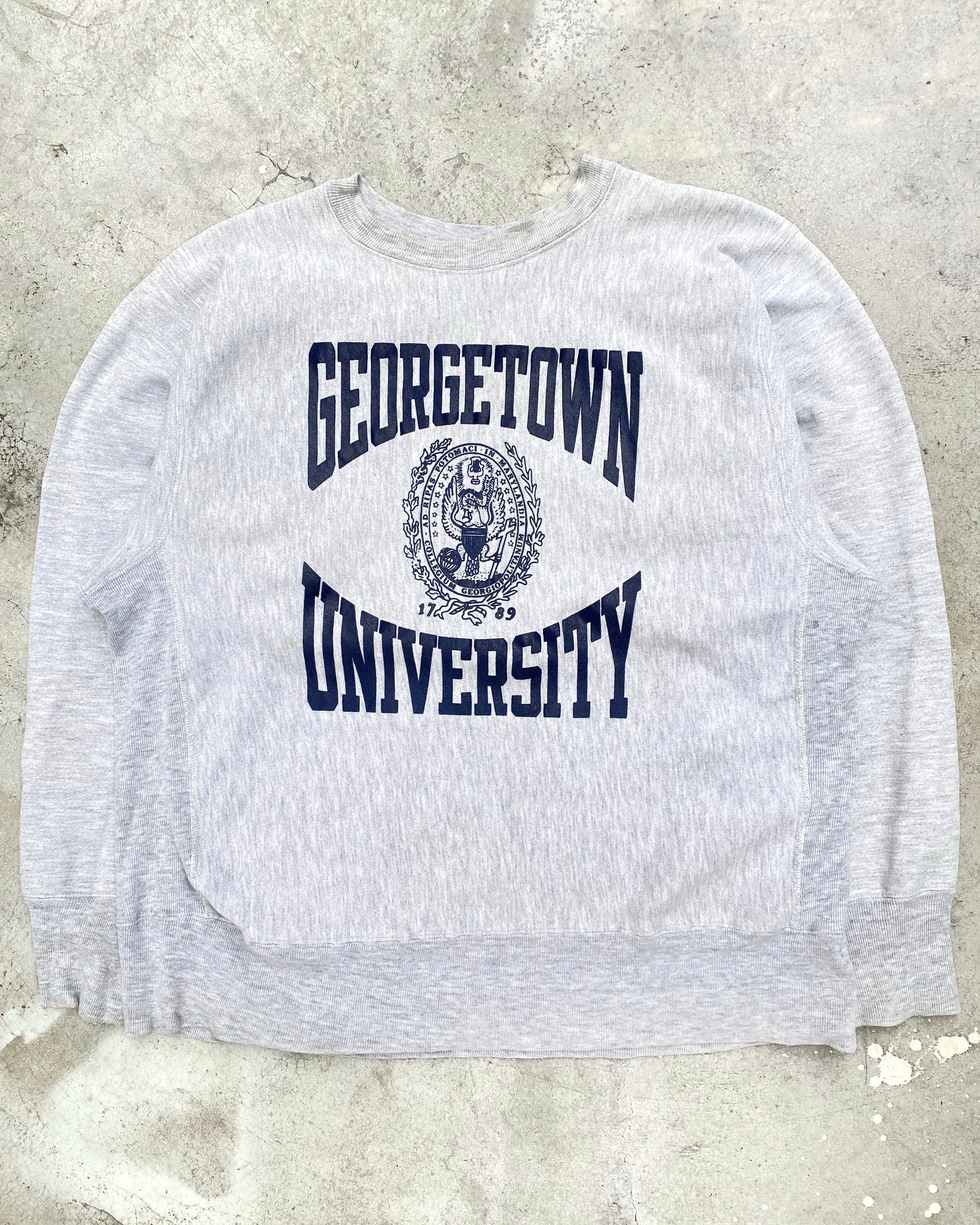 1980s ‘Georgetown University’ Champion Reverse Weave Sweatshirt