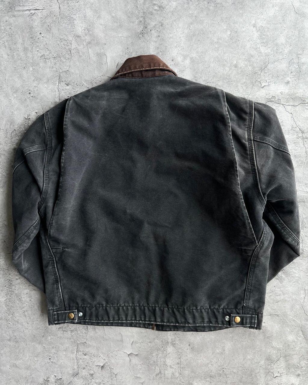 1990S BLACK CARHARTT DETROIT WORK JACKET (L)