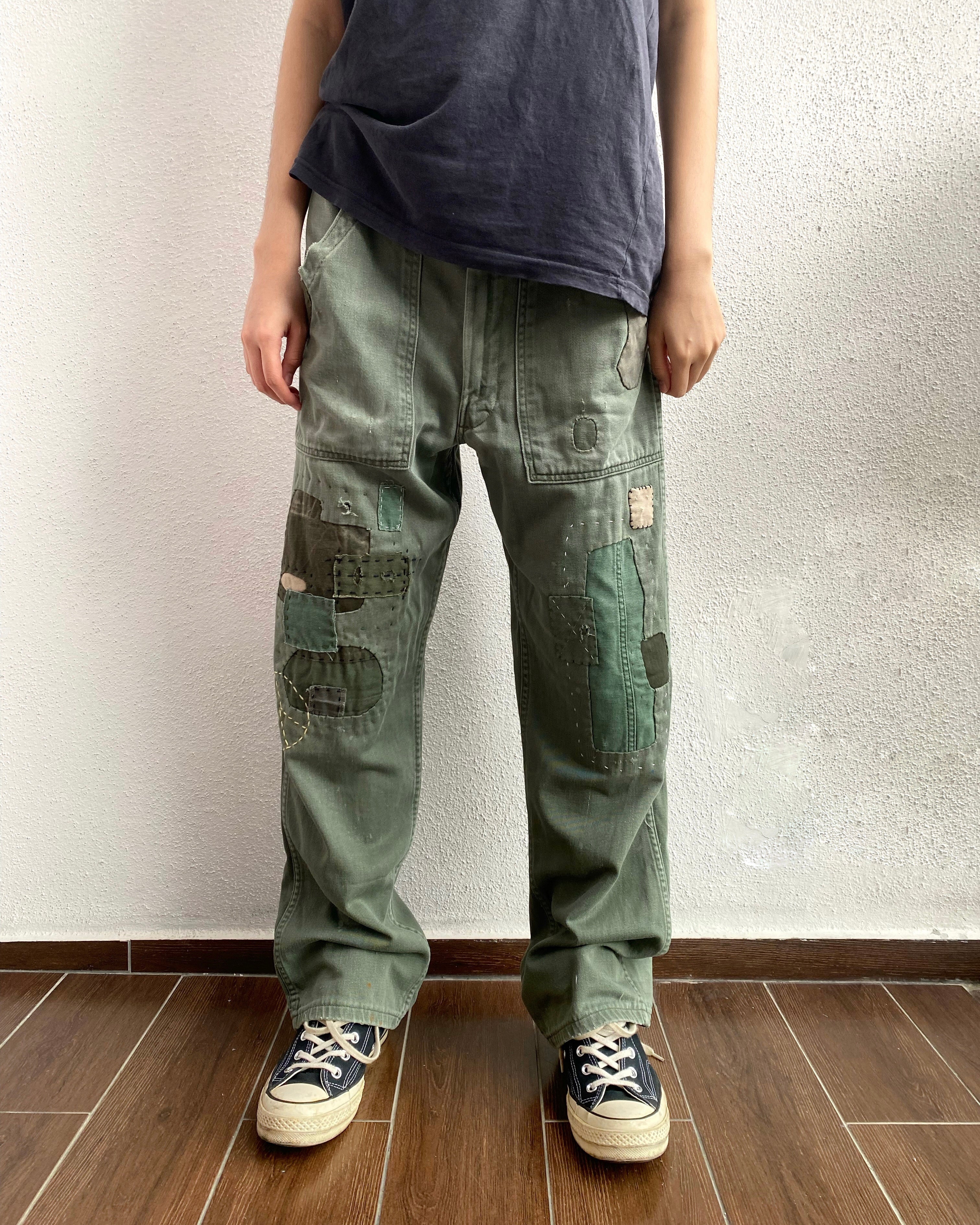 1950S/1960S OG-107 SATEEN US ARMY TROUSERS (32X30)