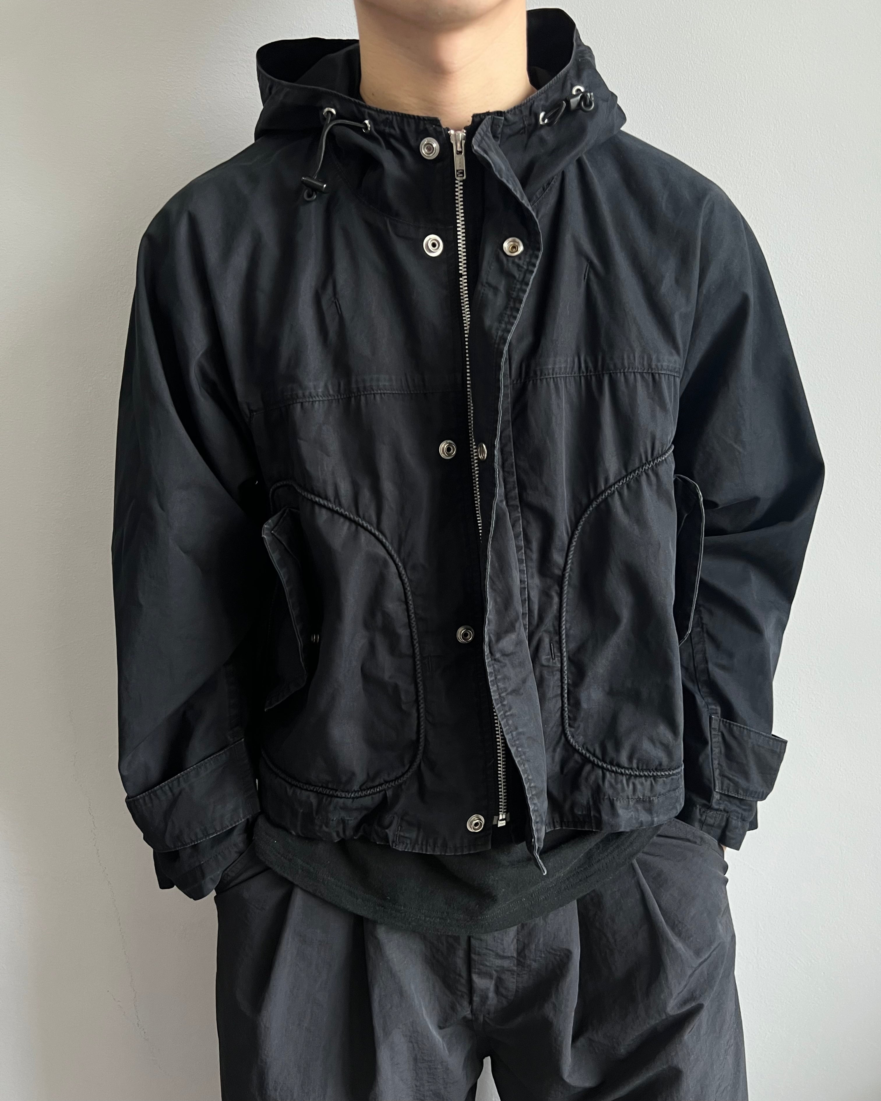 1990S ZUCCA SCUBA HOOD CROPPED PARKA (M)