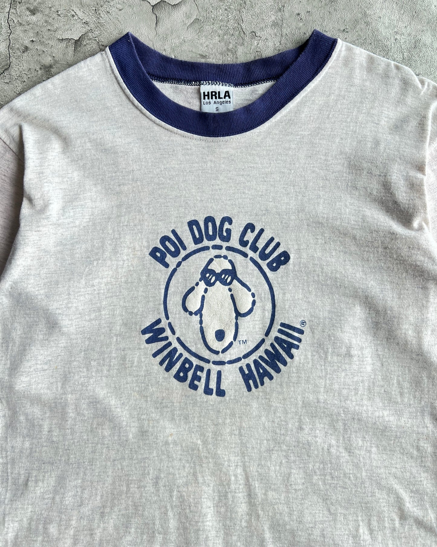 1990S 'POI DOG CLUB' RINGER TEE (S)